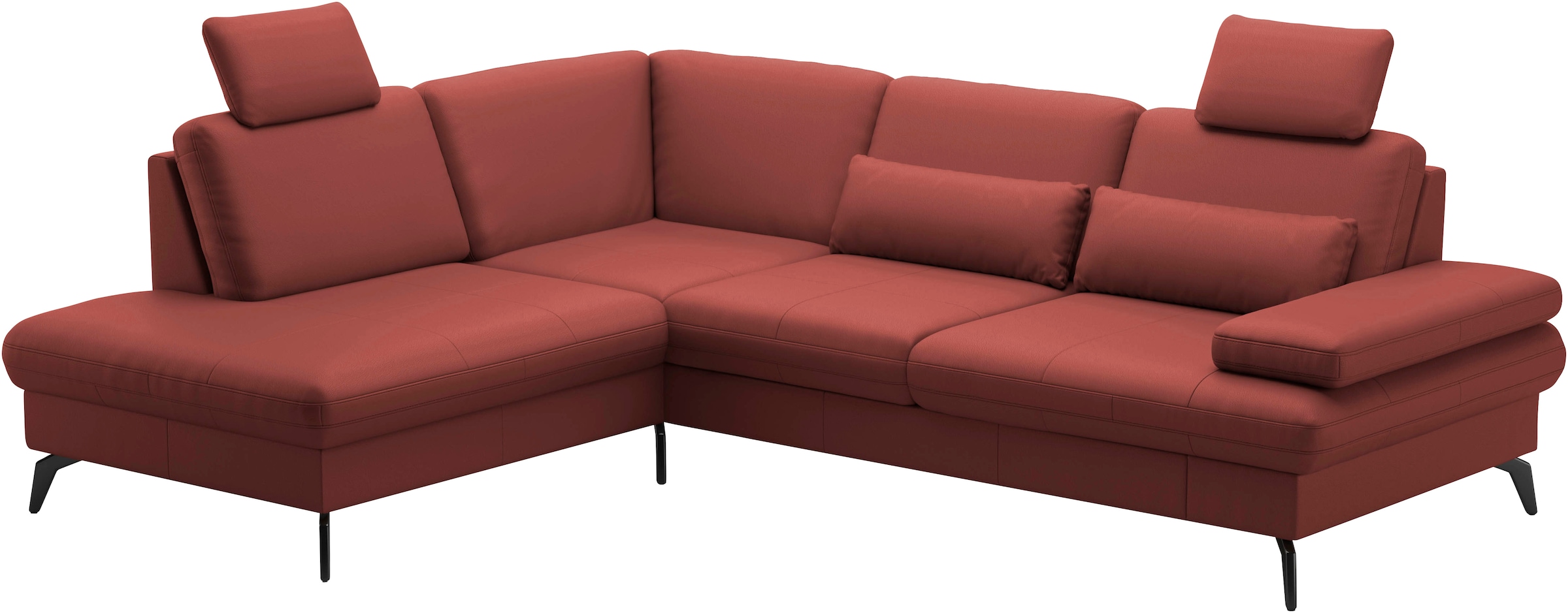 sit&more Ecksofa »Morris L-Form, inkl. Sitztiefenverstellung«, wahlweise mit Armteilverstellung, Bettfunktion & Bettkasten