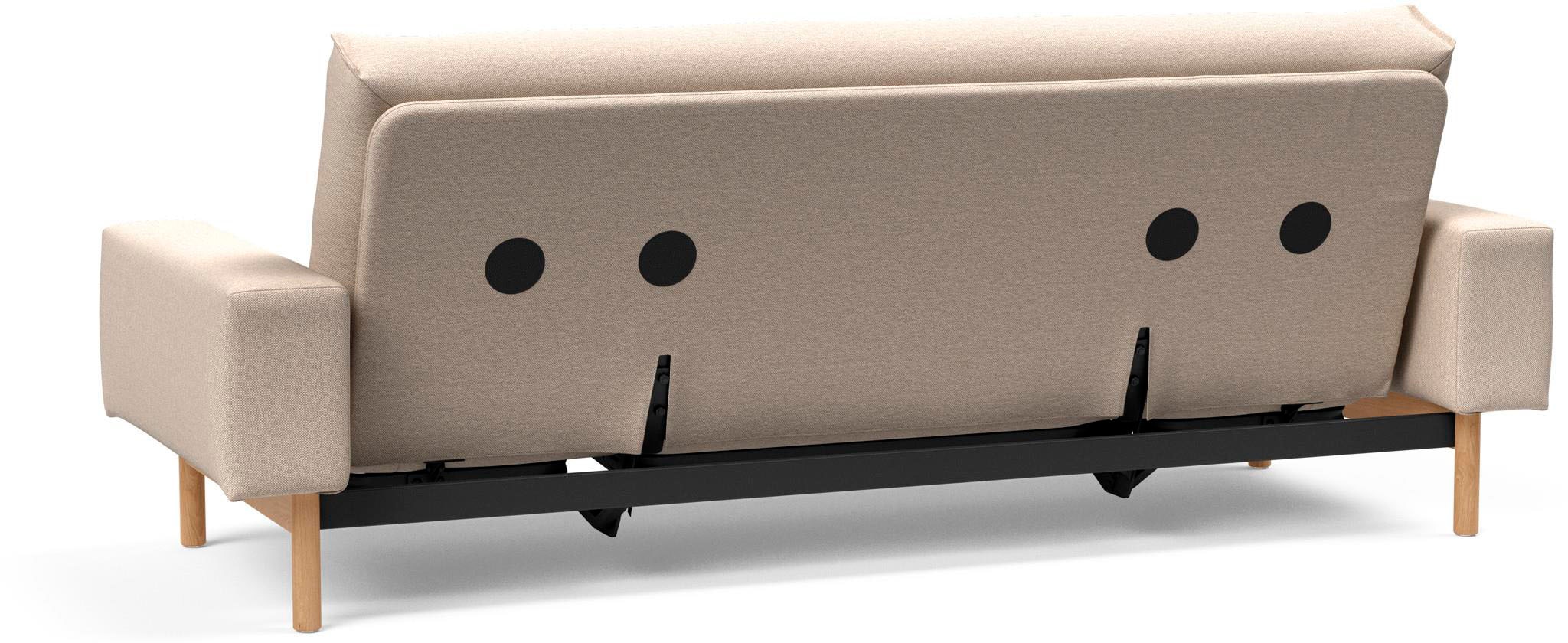 INNOVATION LIVING ™ Schlafsofa »MIMER hochwertige Schlaffunktion, aktuelles Design und extra Komfort,«, Taschenfederkernmatratze, Breite Liegefläche 140 cm