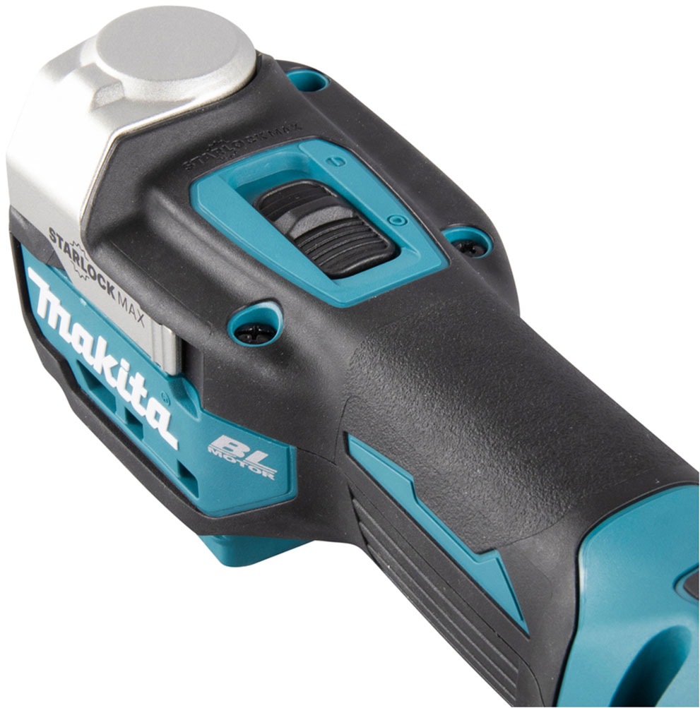 Makita Akku-Multifunktionswerkzeug »»DTM52ZJX2« 18V, ohne Akku und Ladegerät« 10.000-20.000 min⁻¹, vielseitige zum Sägen, Schleifen und Polieren