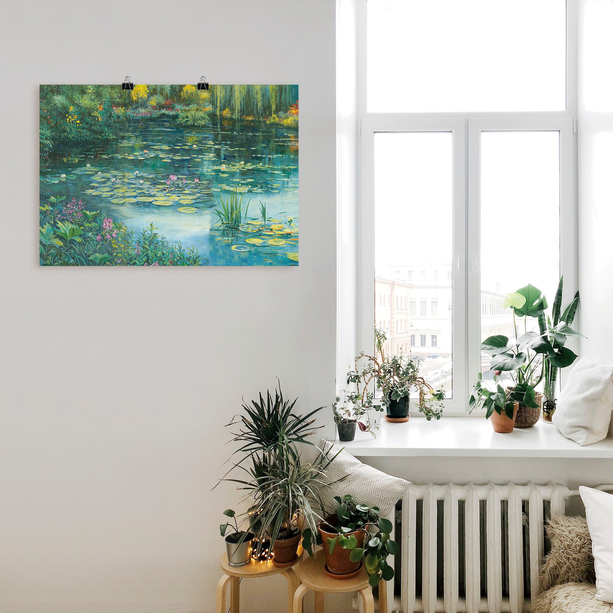 Artland Wandbild »Teichlandschaft I«, Gewässer, (1 St.), als Alubild, Outdoorbild, Leinwandbild, Poster in verschied. Größen