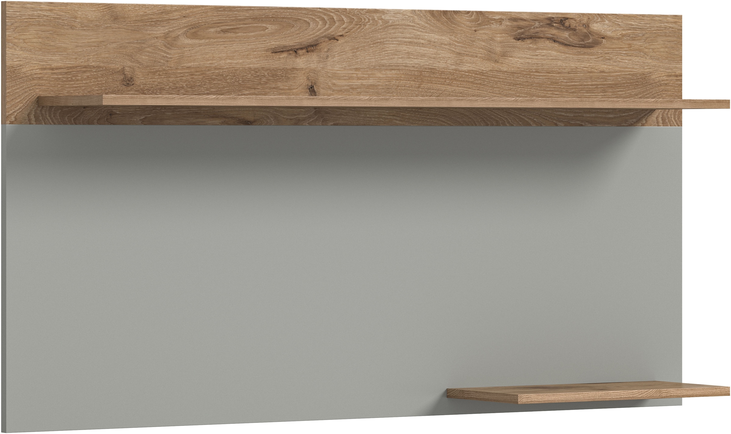 INOSIGN Wandboard »Spezia, Breite 140cm, in Hellgrau, 2 Ablageböden«, Wandregal, Regal, Wandablage, Hängeregal