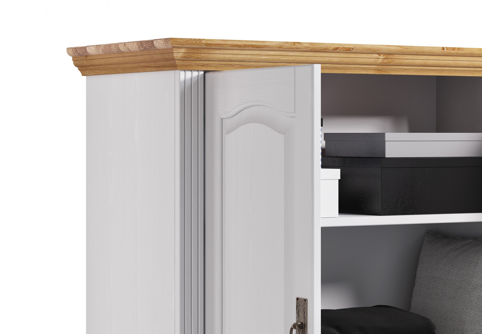 Home affaire Wäscheschrank »Konrad«, (2 Breiten: 94/133 cm H/T ca. 132/39 cm), aus massiver Kiefer, mit viel Stauraum