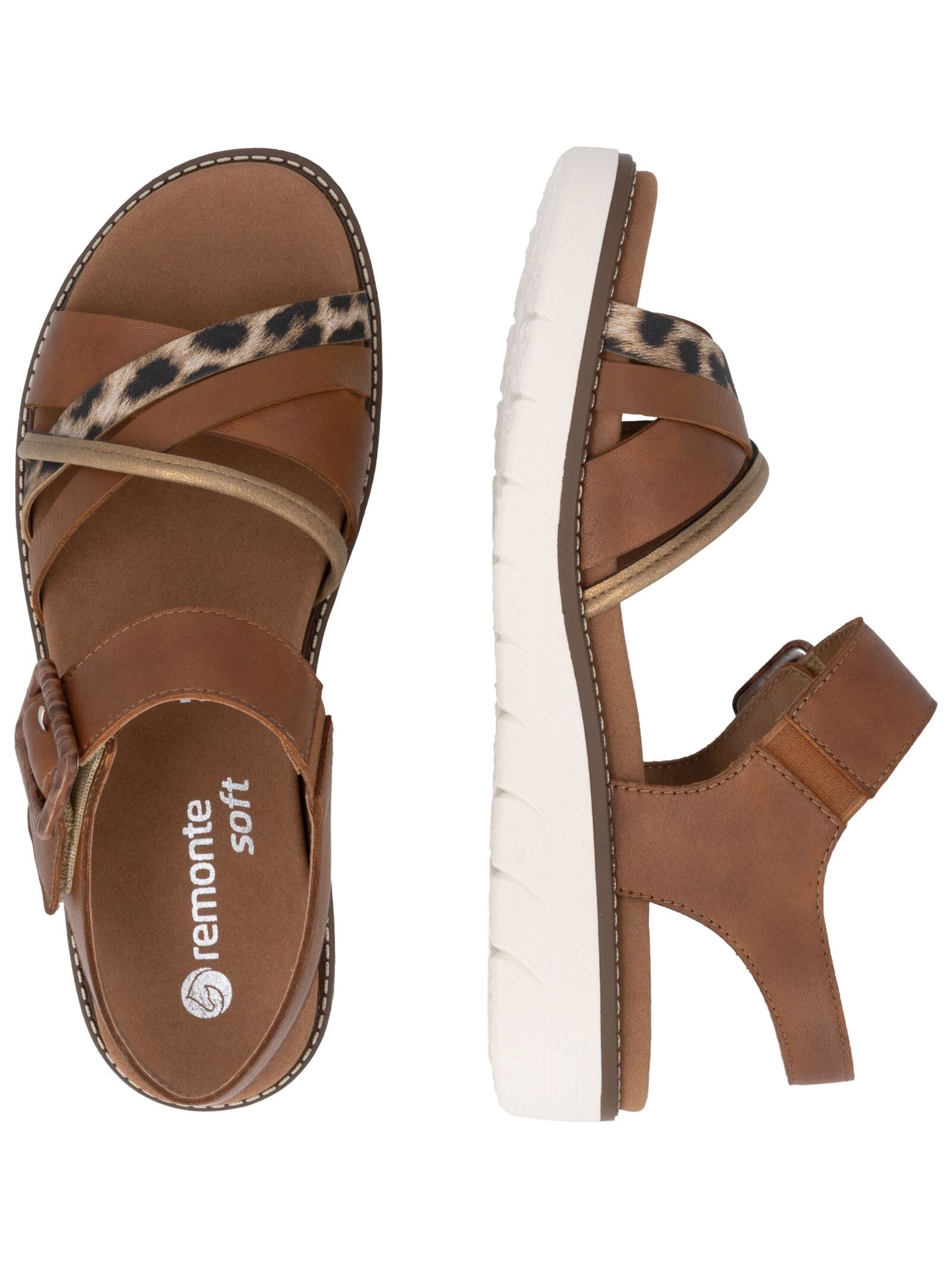 Remonte Riemchensandale »Remonte Sandalen Glattleder«