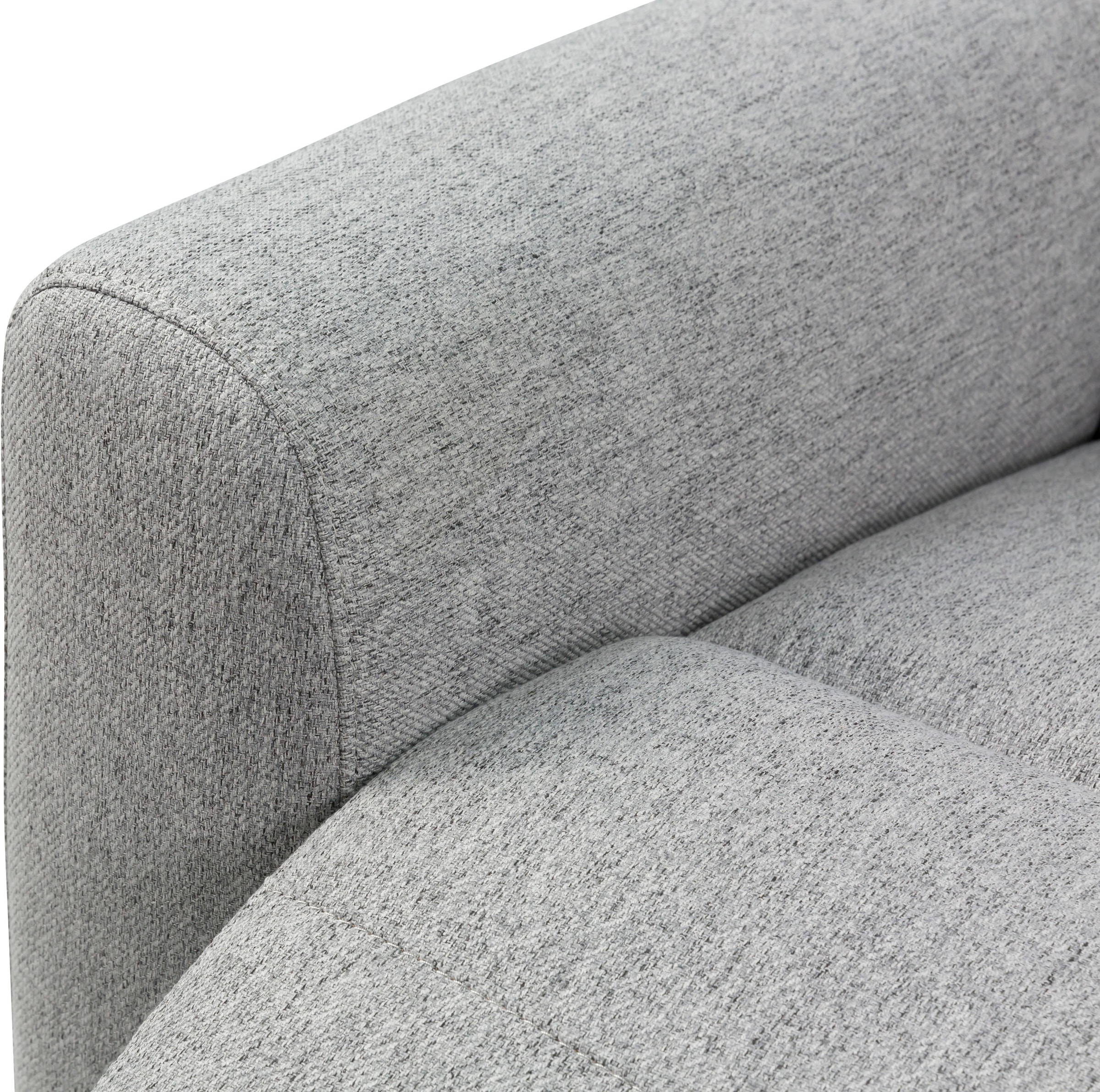 INOSIGN Ecksofa »JENNA, L-Form, 209cm, manuelle u. elektrische Funktion, mit USB A/C,«, Liegefunktion 105°-150°, Federkern, Struktur fein