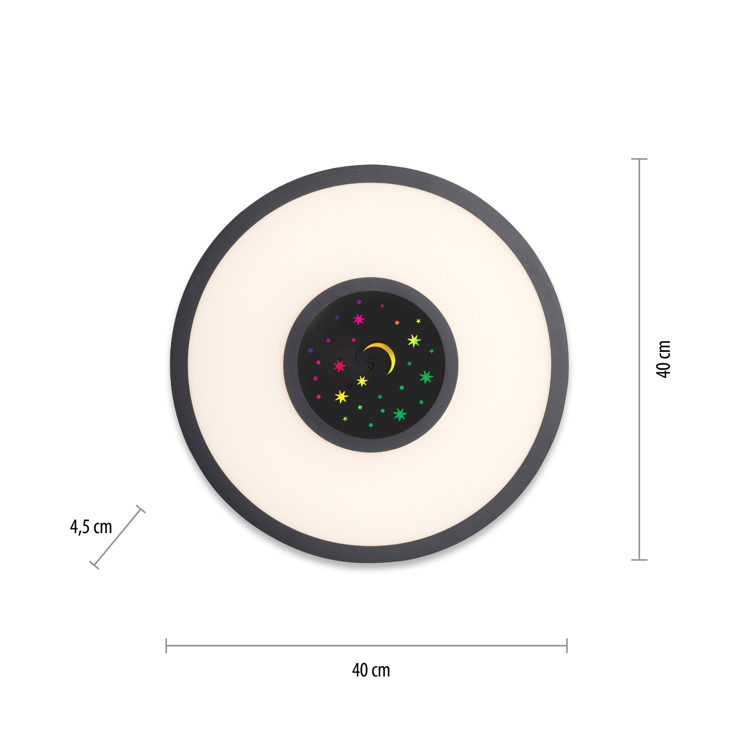 JUST LIGHT Deckenleuchte »ASTRO«, 2 flammig, Leuchtmittel LED-Board-LED-Board | LED fest integriert-LED fest integriert, LED, CCT - über Fernbedienung, RGB, dimmbar über Fernbedienung
