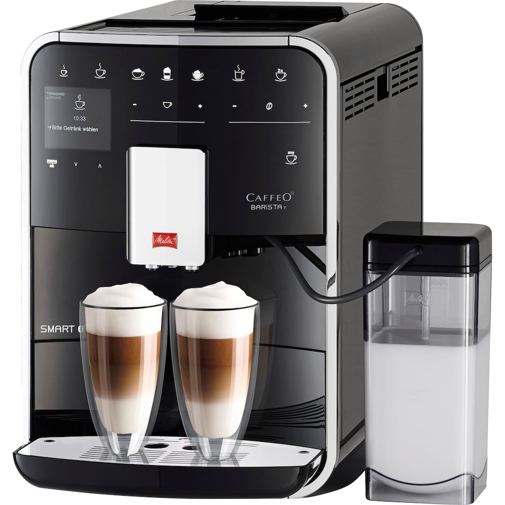 Melitta Kaffeevollautomat »Barista T Smart® F 83/0-102, schwarz«, 4 Benutzerprofile&18 Kaffeerezepte, nach italienischem Originalrezept