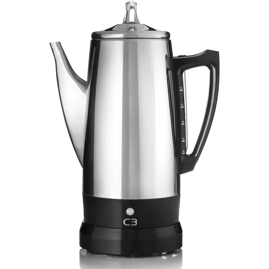 C3 Kaffeebereiter »Perkolator Basic«, für 4 bis 12 Tassen besonders bekömmlichen und magenschonenden Kaffee