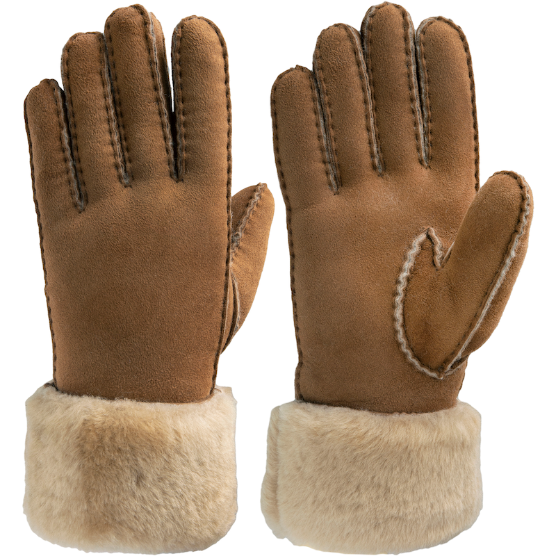 PEARLWOOD Lederhandschuhe »Emma« Atmungsaktiv, Wärmeregulierend, Wind - und Wasserabweisend tobacco