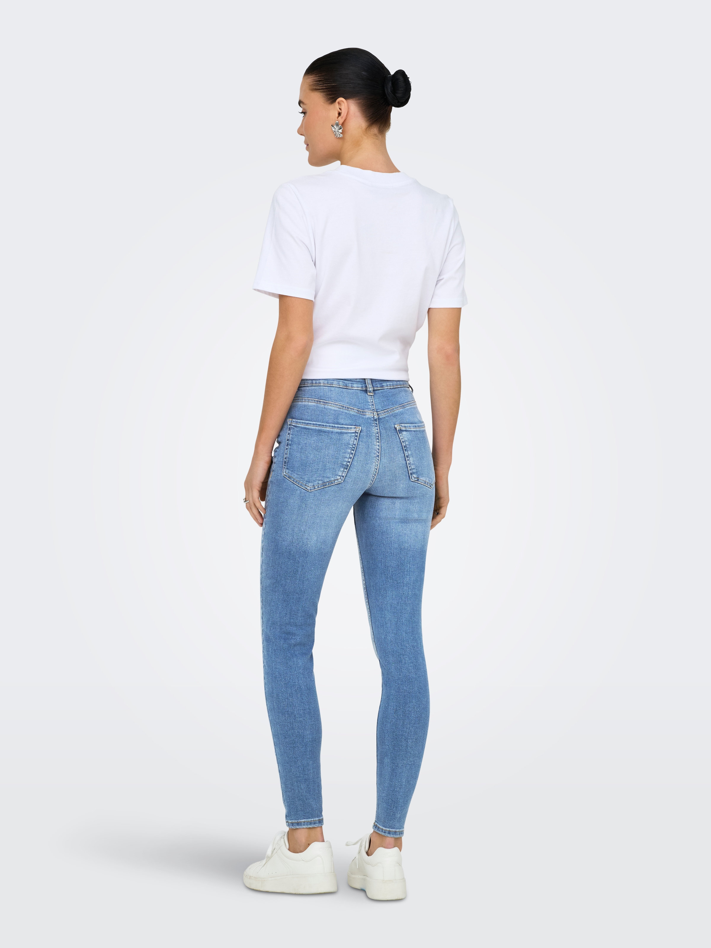 JDY Skinny-fit-Jeans »JDYFINA MW SKINNY ANK JNS MB NOOS DNM«