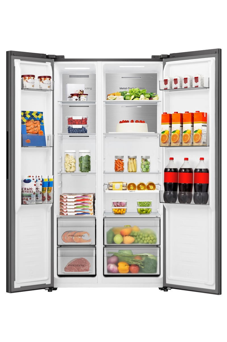 Hisense Side-by-Side »RS3P538NAFE« 178,6 cm hoch 91,1 cm breit einfacher Side by Side mit Premium-Ausstattung