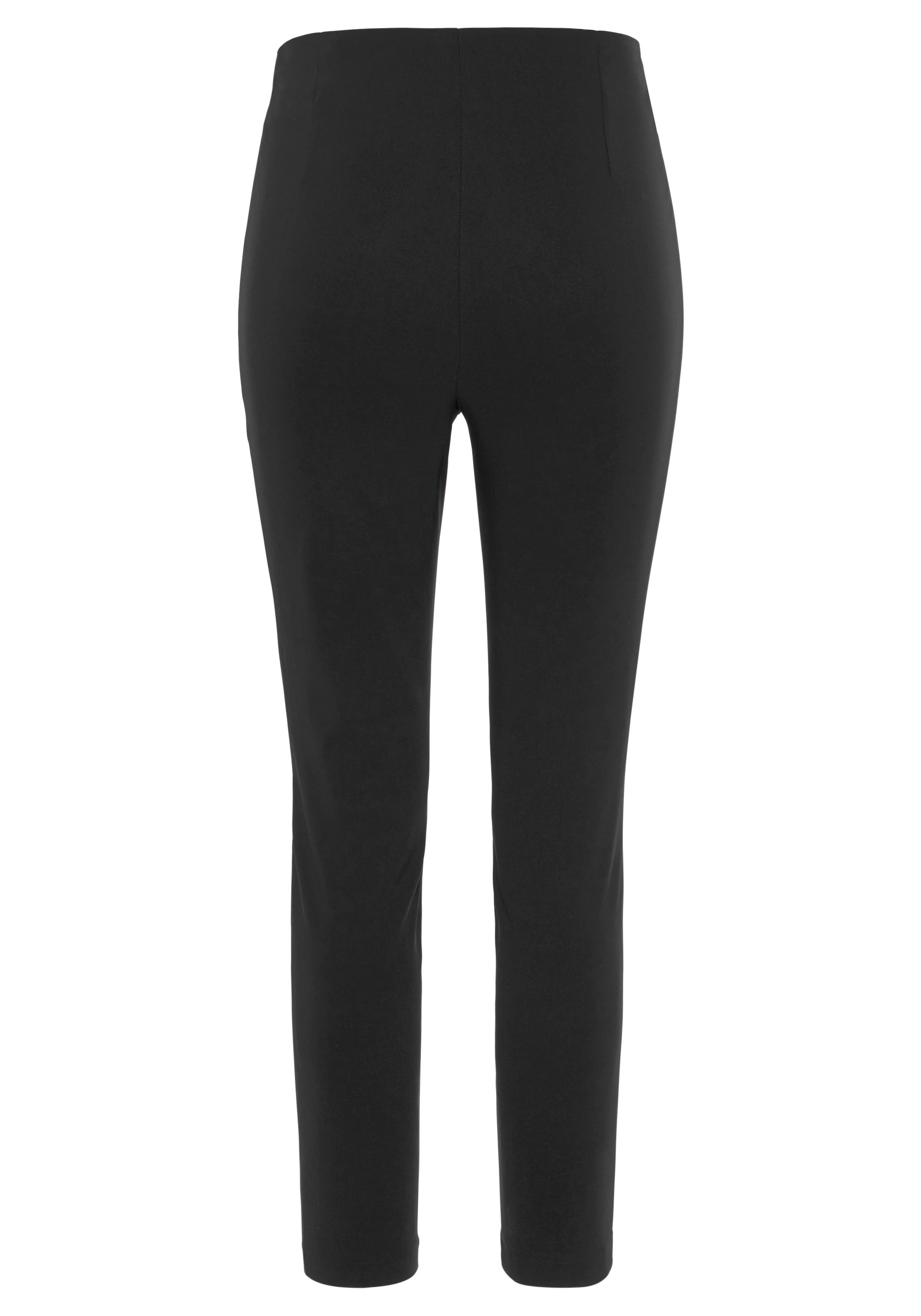 LASCANA Stretch-Hose, mit figurschmeichelndem Bund, elegante Stoffhose in schmaler Passform