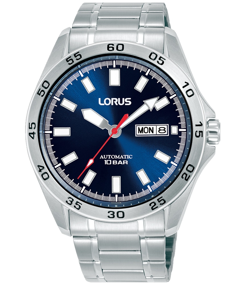 LORUS Automatikuhr »Sports Mechanical« Armbanduhr, Herrenuhr, Mechanische Uhr, Edelstahlarmband, analog