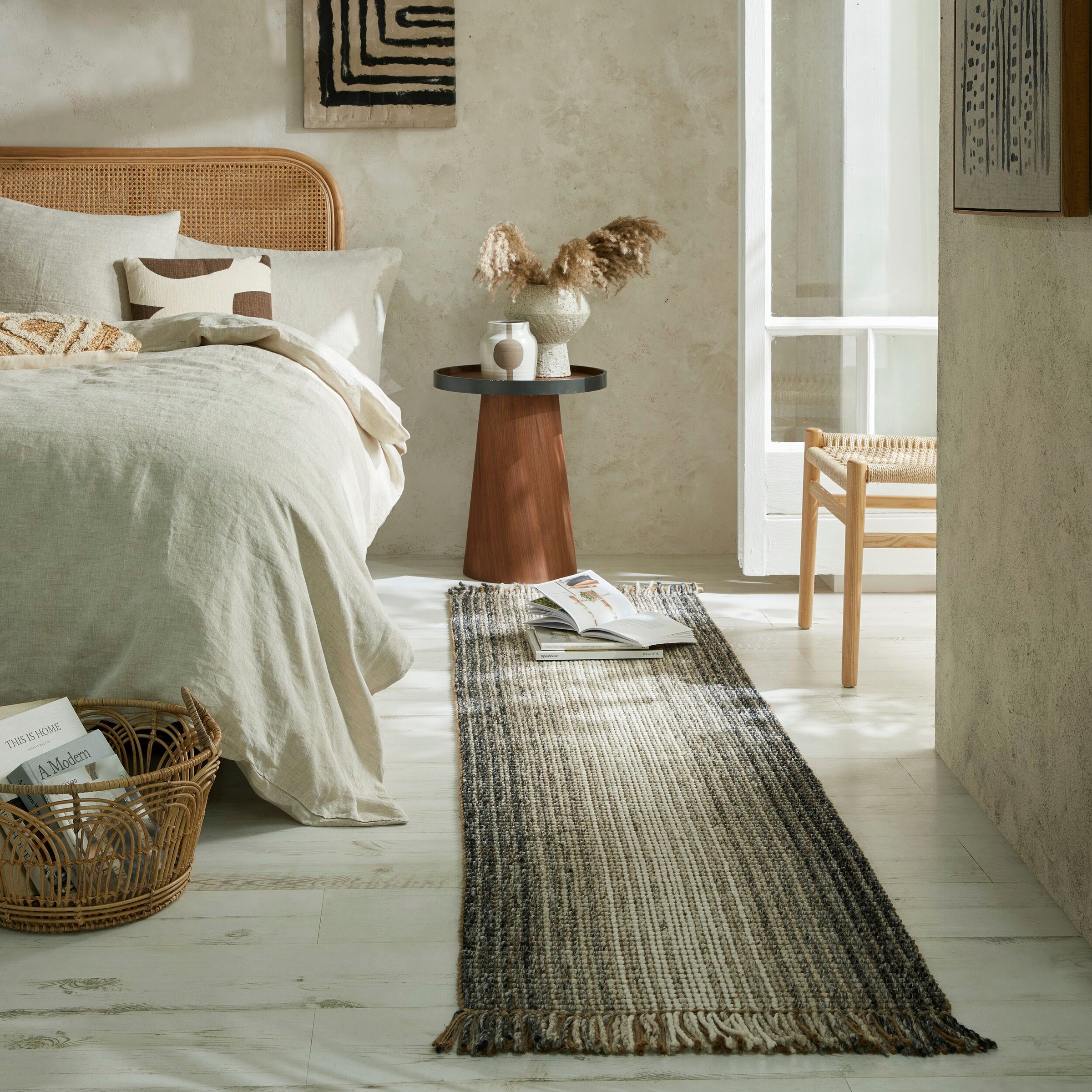 FLAIR RUGS Läufer »Jute Ombre«, rechteckig, 8 mm Höhe günstig online kaufen