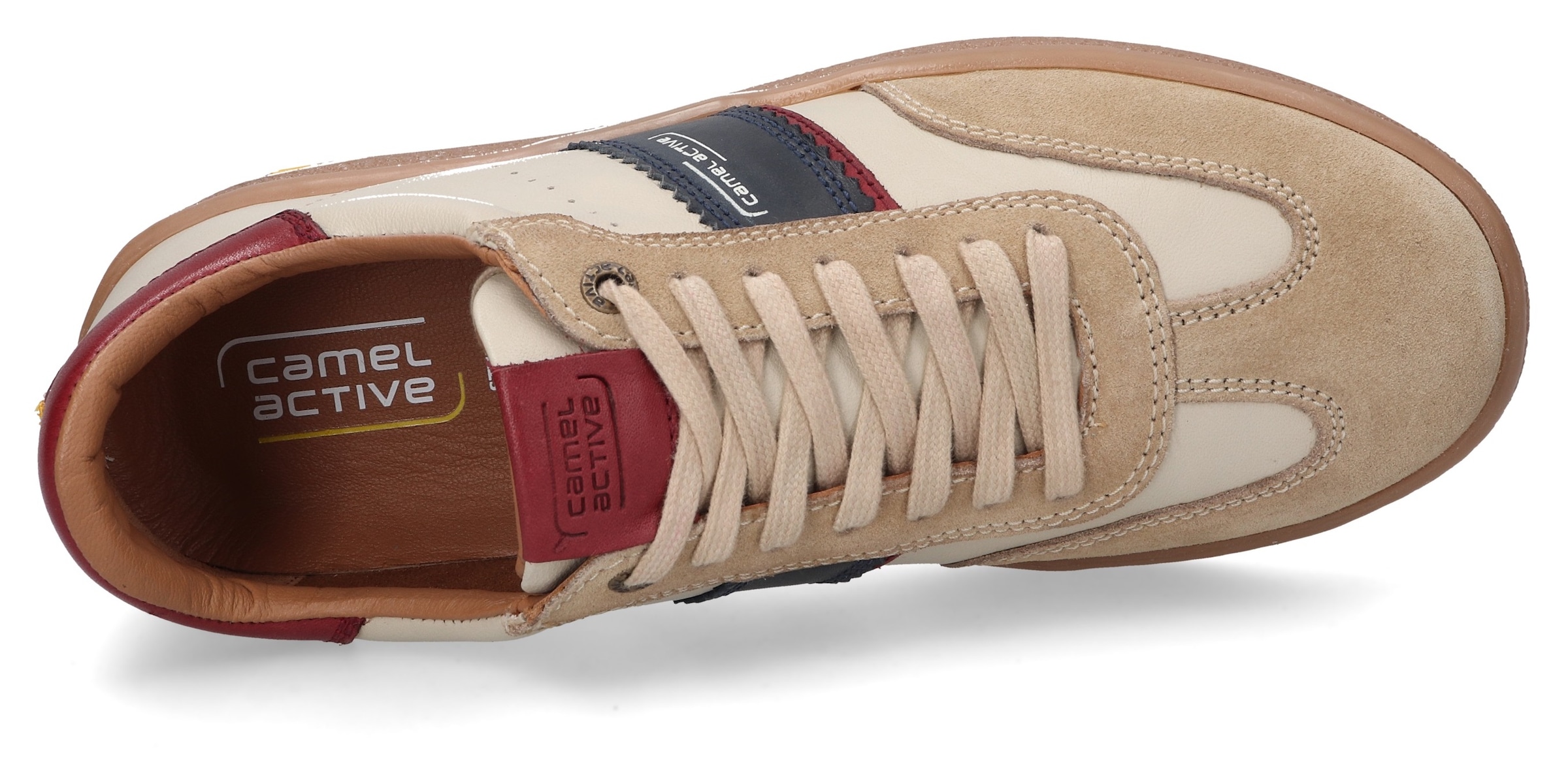 camel active Sneaker  , Schnürschuh, Retro Sneaker, Freizeischuh mit Logoschriftzug