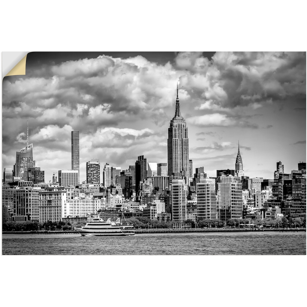 Artland Wandbild »Midtown Manhattan«, New York, (1 St.), in vielen Größen & Produktarten - Alubild / Outdoorbild für den Außenbereich, Leinwandbild, Poster, Wandaufkleber / Wandtattoo auch für Badezimmer geeignet