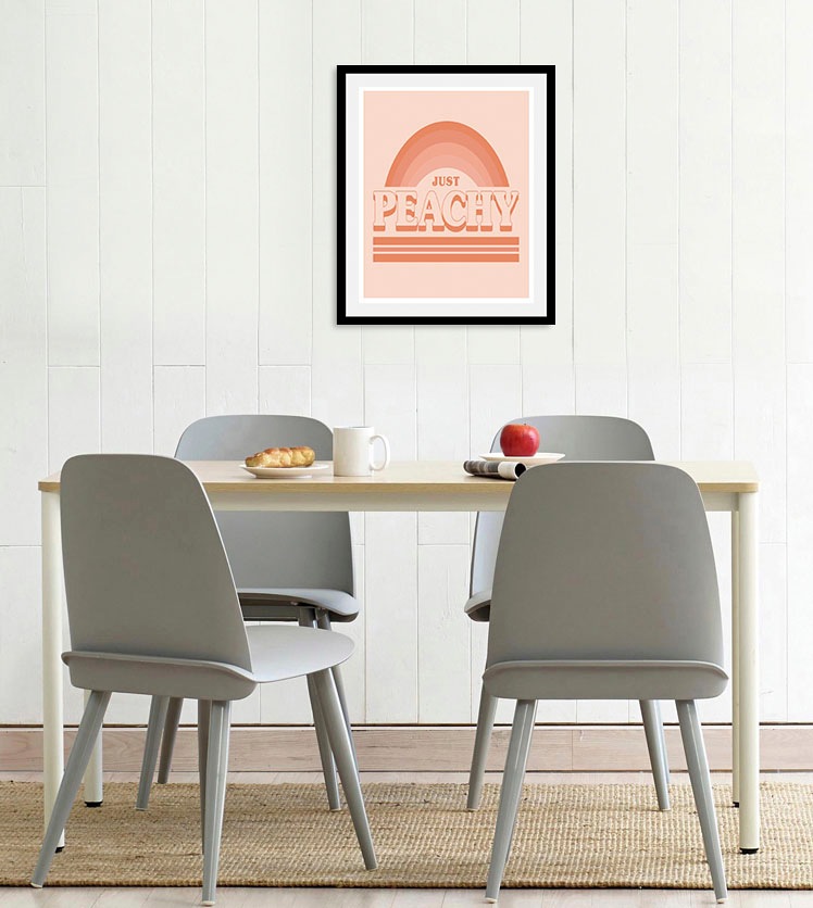 queence Bild »Just Peachy«, Schriftzüge-Schriftzug-Regenbogen-Humor, (1 St. günstig online kaufen
