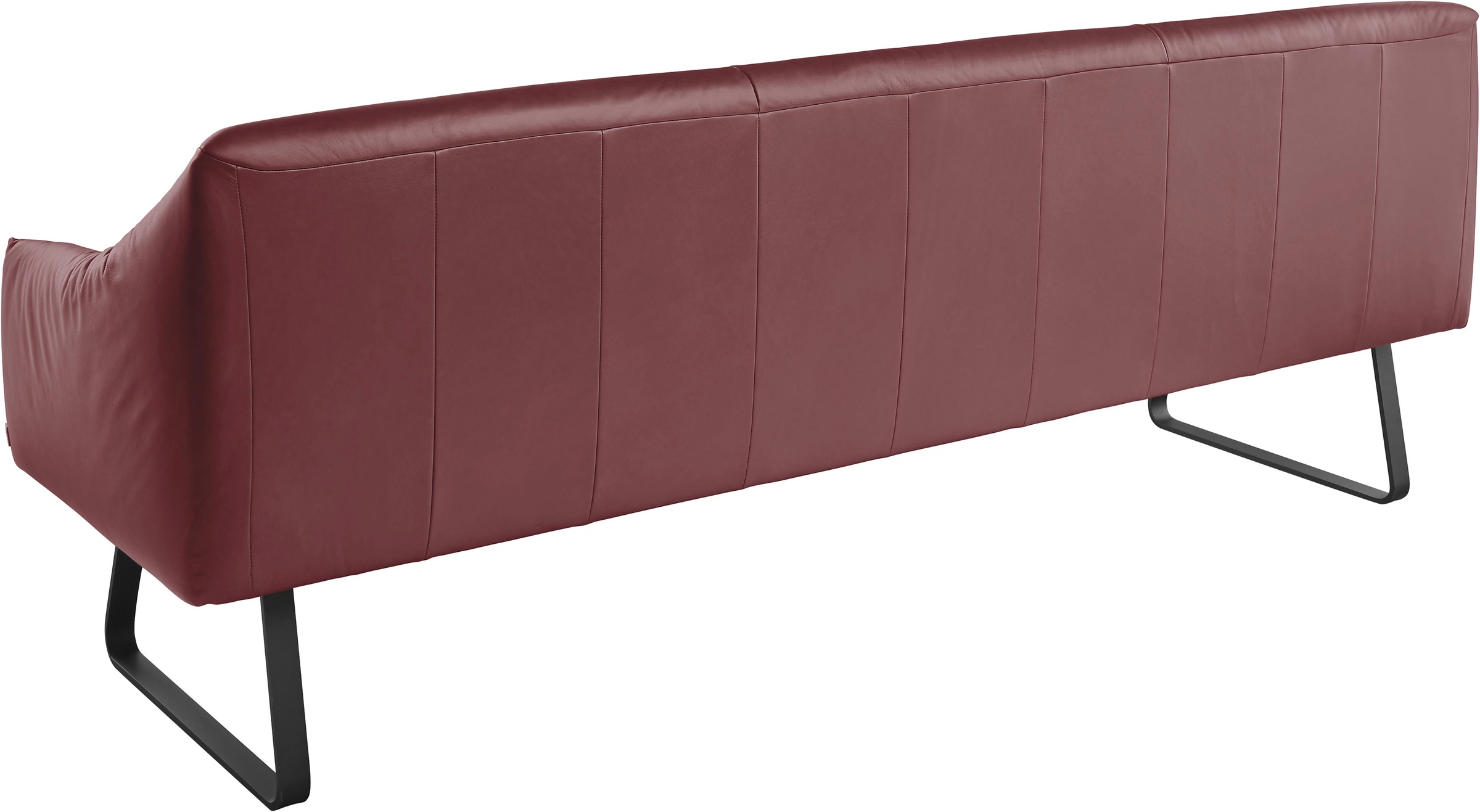 Musterring Essbank »JustB! SP500«, (1 St.), Metallkufe schwarz, verschiedene Farben, Breite 220 oder 250 cm