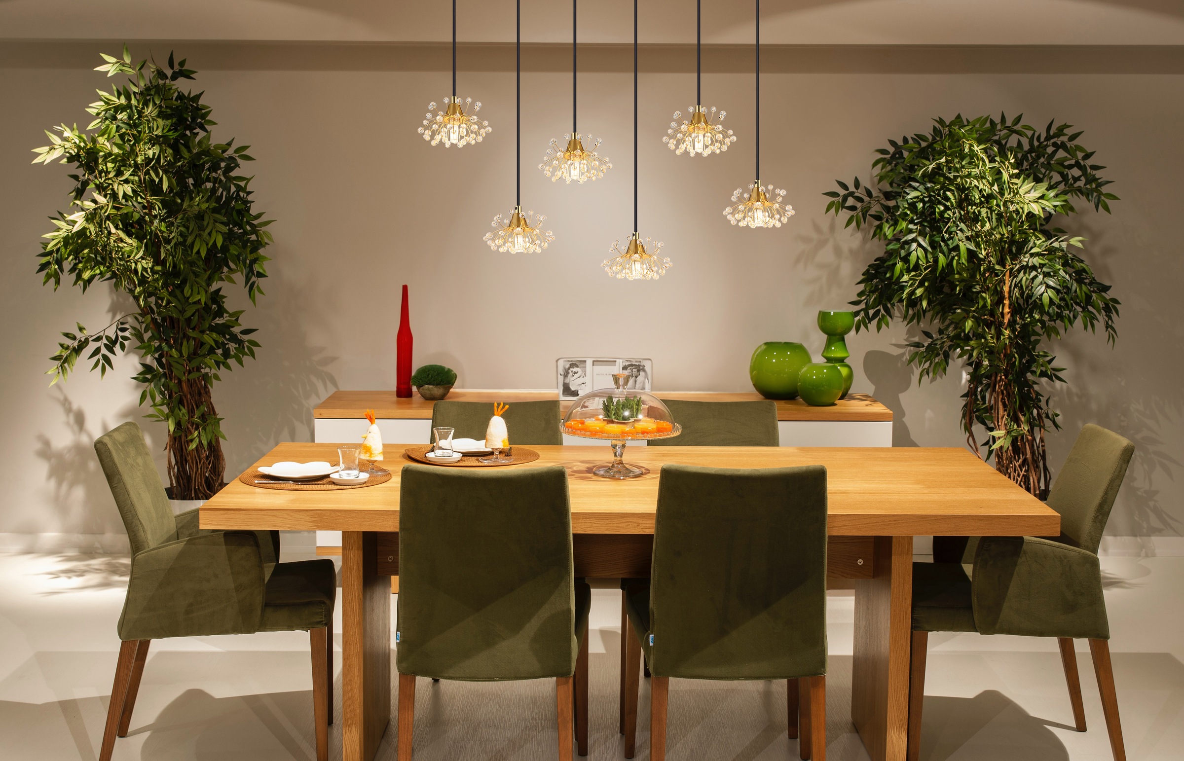 GLOBO LIGHTING Hängeleuchte »FIORE« G9 1 Stk. Hängelampe/Pendelleuchte/Essz günstig online kaufen