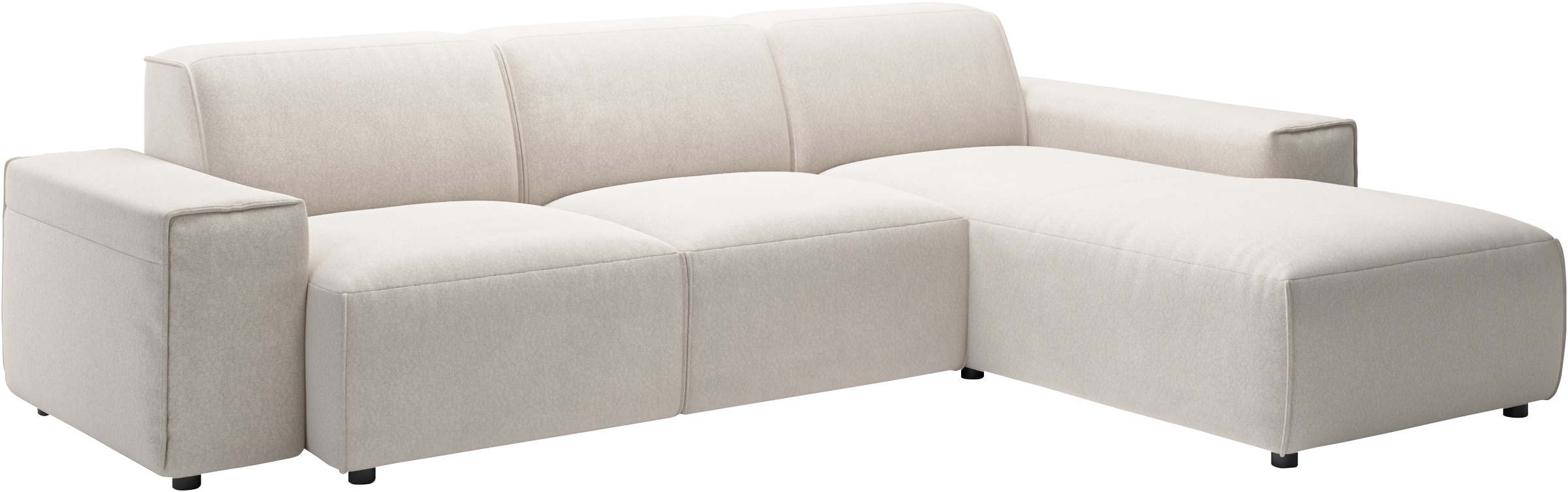 andas Ecksofa »Glimminge L-Form auch in Breitcord, Feincord + Easy care-Bezug,«, Breite 264, Zierkissen
