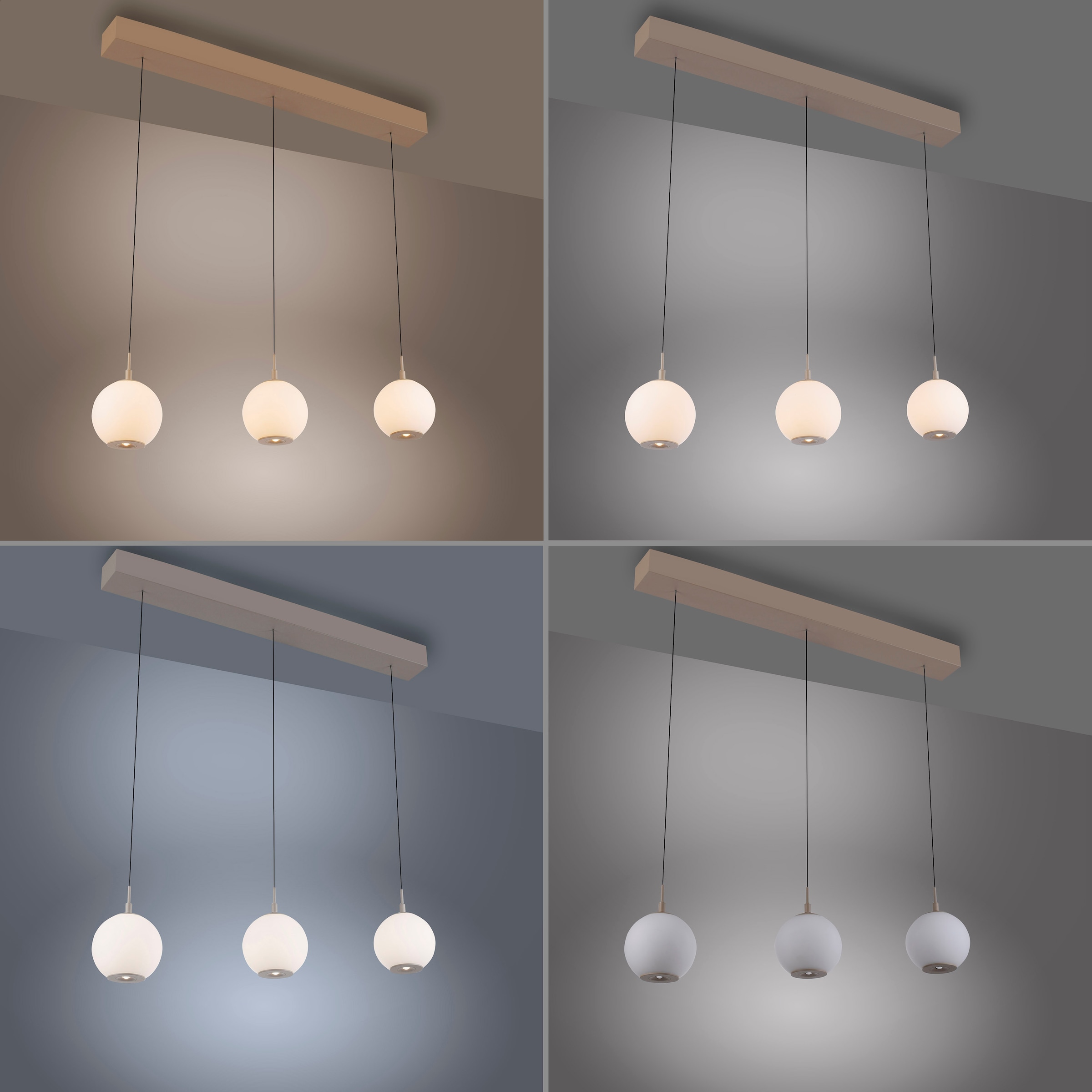 Paul Neuhaus LED Pendelleuchte »SANDORA« LED-Board 1 Stk. warmweiß - kaltweiß Comfort Lift, CCT(2200-5000K), 3-Stufen-Dimmung über Wandschalter
