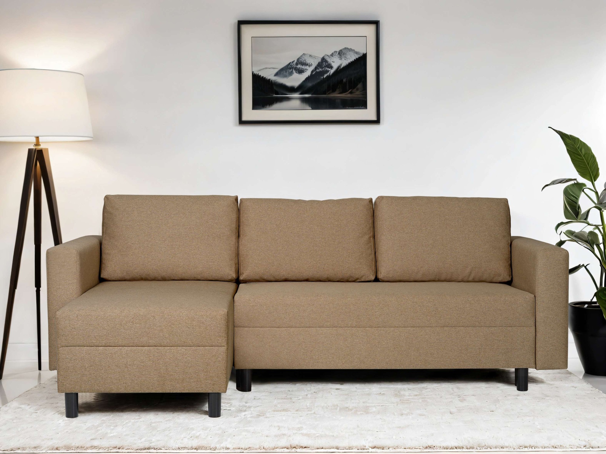 INOSIGN Ecksofa »GLENOE Schlafsofa mit Bettkasten, Recamiere beidseitig mon günstig online kaufen