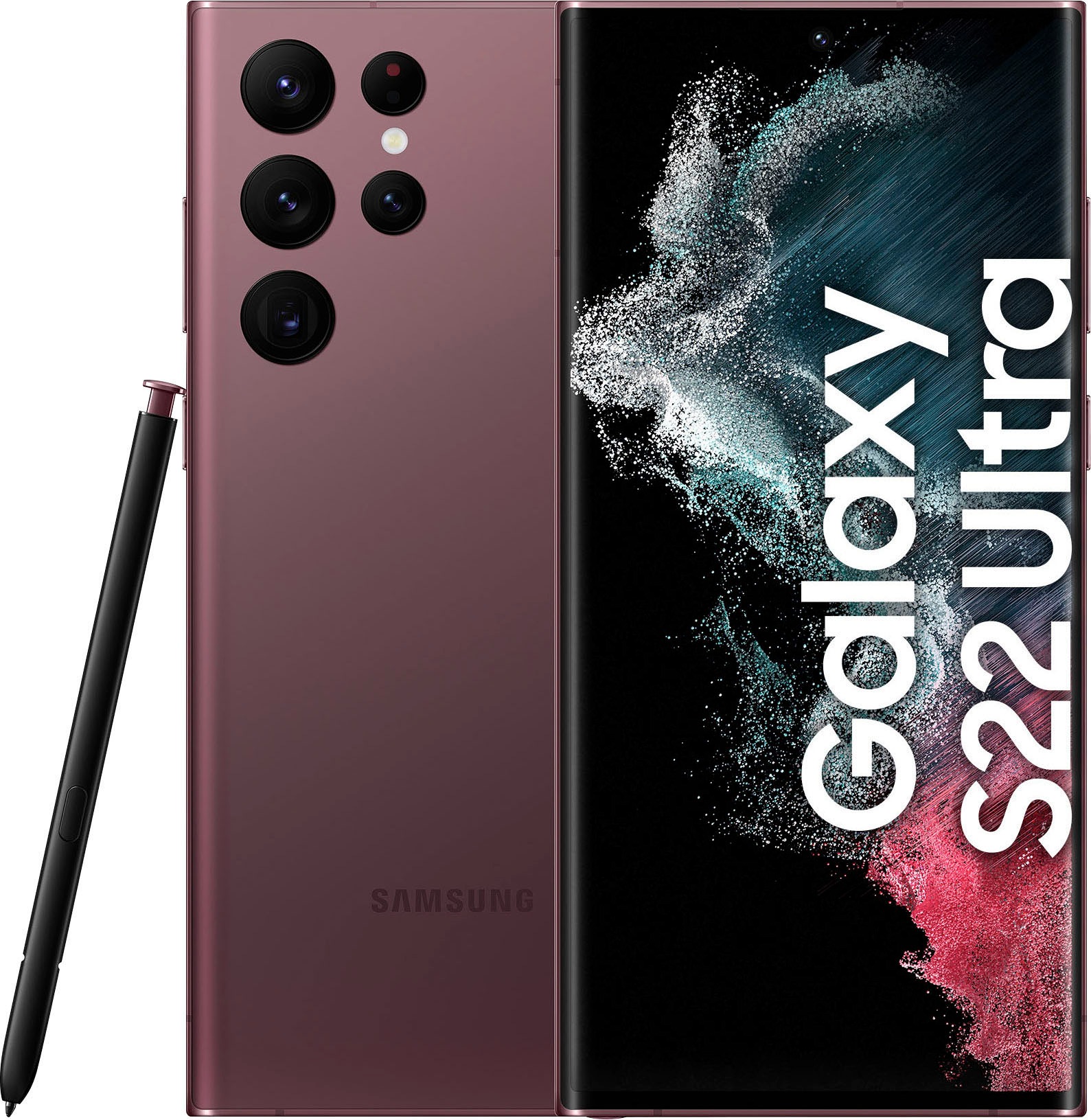 Samsung Smartphone »Galaxy S22 Ultra«, Burgundy, 17,31 cm/6,8 Zoll, 128 GB Speicherplatz, 108 MP Kamera