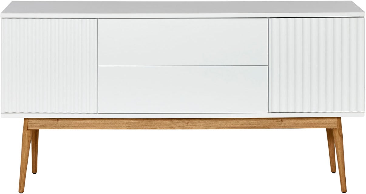 Jahnke Sideboard »GRACE SB 150« Sideboard, 2 Türen & 2 Schubladen, Skandi-Design, Breite: 150 cm