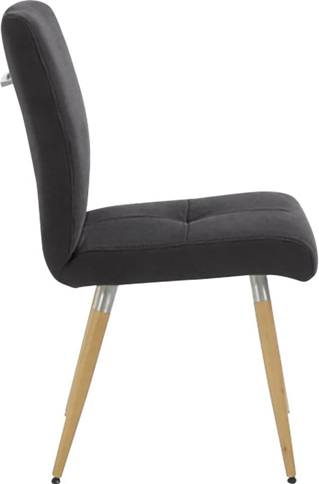 K+W Komfort & Wohnen 4-Fußstuhl »6411«, Aqua Clean, mit Sitzsteppung, Edelstahlgriff am Rücken, Massivholzbeine