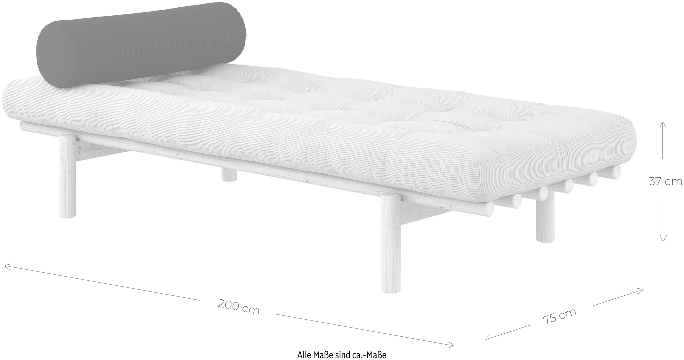 Karup Design Daybed »Next«, (Set, 2 tlg.), aus massiven Kiefernholz, inkl. Futonmatratze