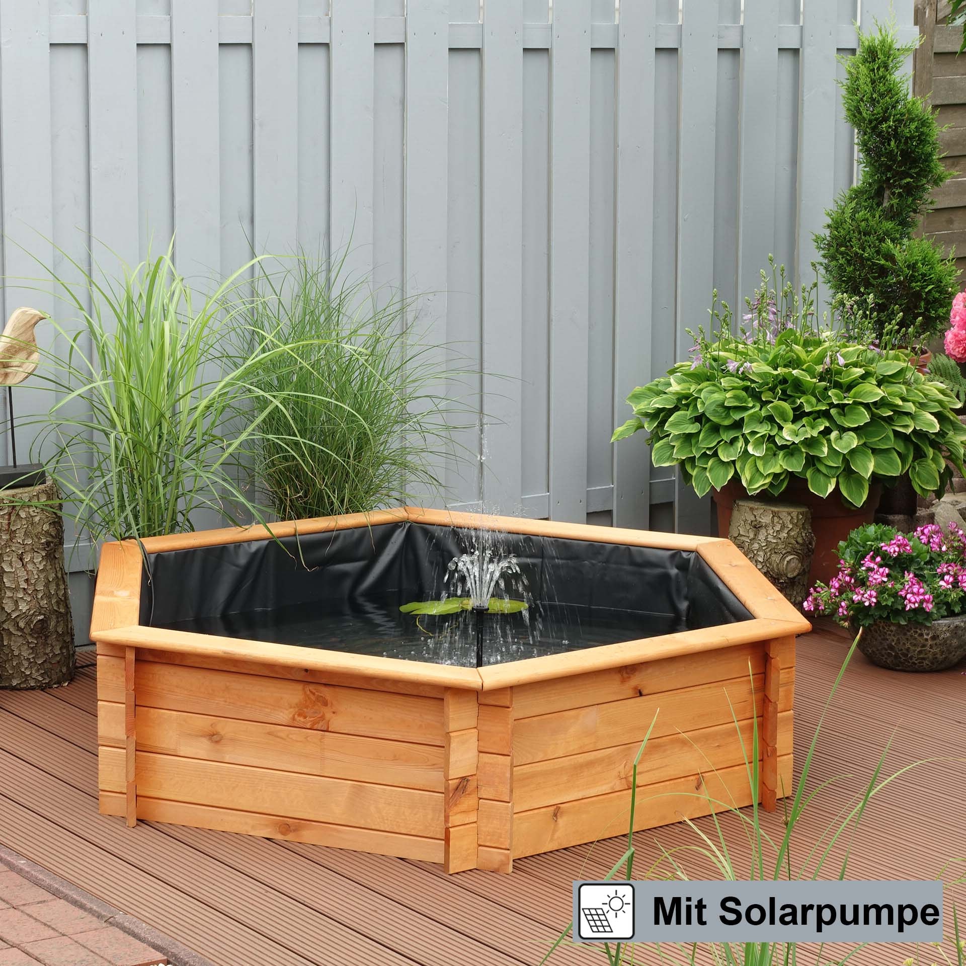 promadino Hochteich, (Set), inkl. Solarpumpe