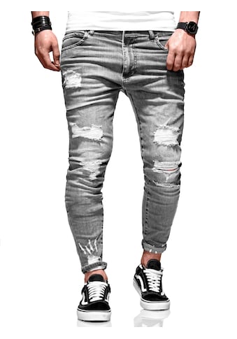 behype Slim-fit-Jeans »Dino«, mit tollen Used-Elementen kaufen