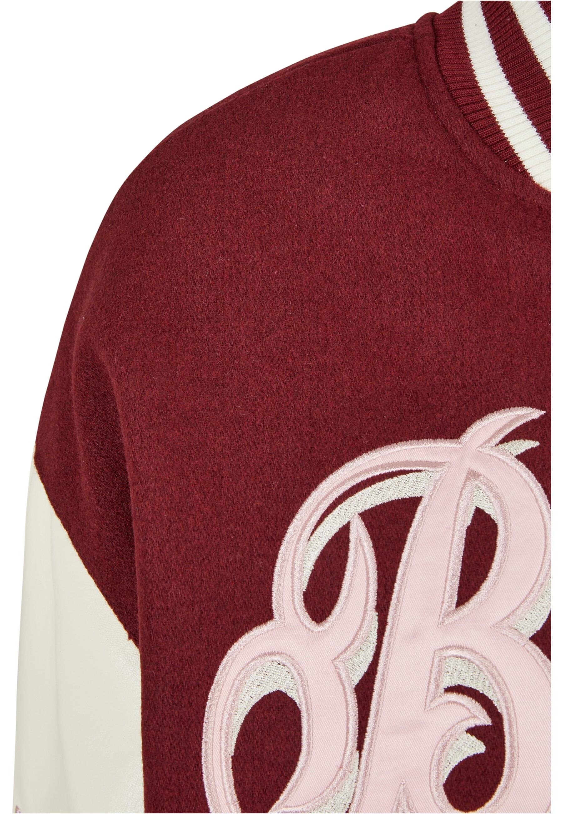 Fubu Collegejacke »Fubu Damen FW224-006-1 City 05 Varsity Jacket bordeaux/offwhite« 1 Stk. tlg. ohne Kapuze