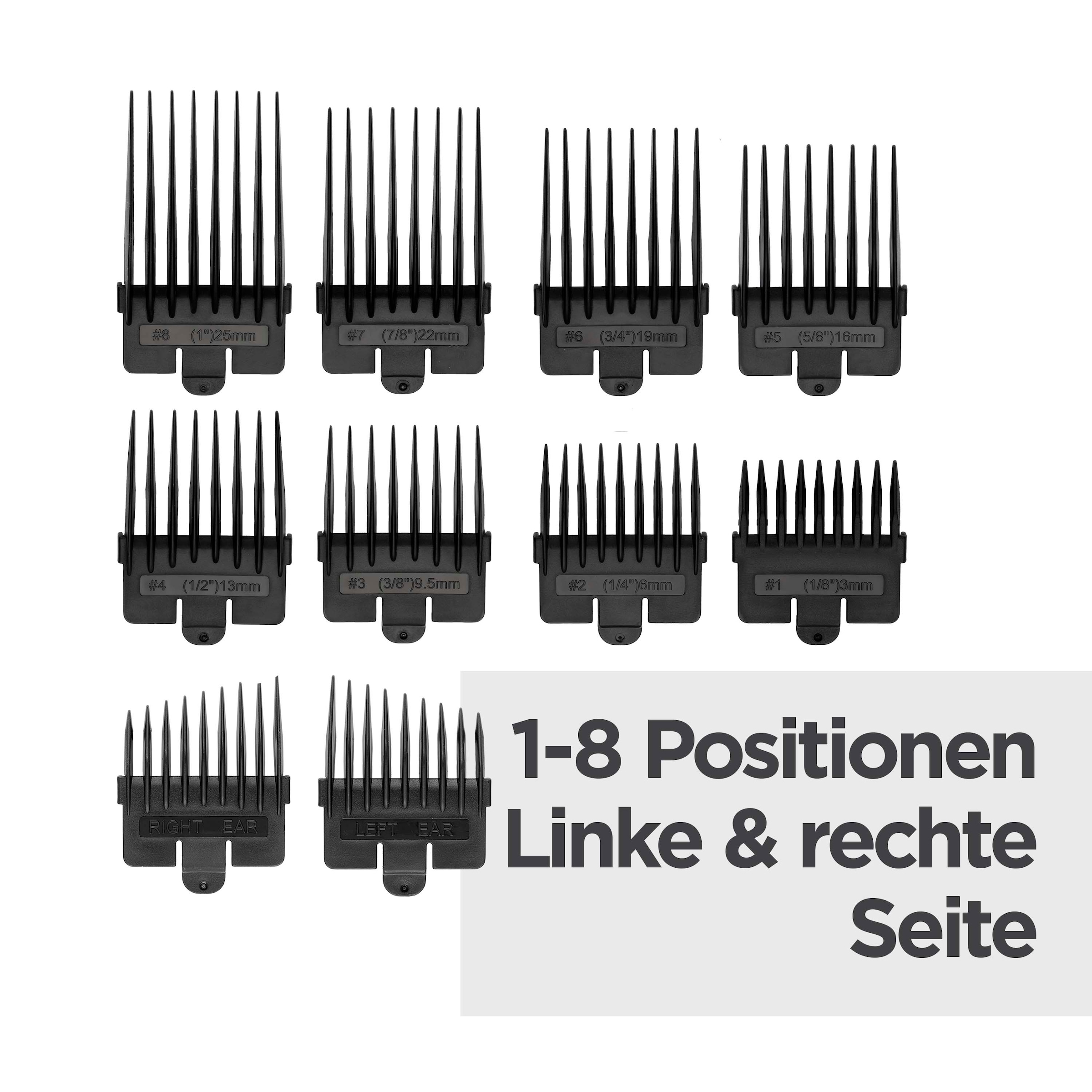 BaByliss Haarschneider »Lithium Power Haarschneider Set, E812E« 10 Aufsätze Lithium-Ionen-Akku, 10 Kammaufsätze, 50 Schnittlängen