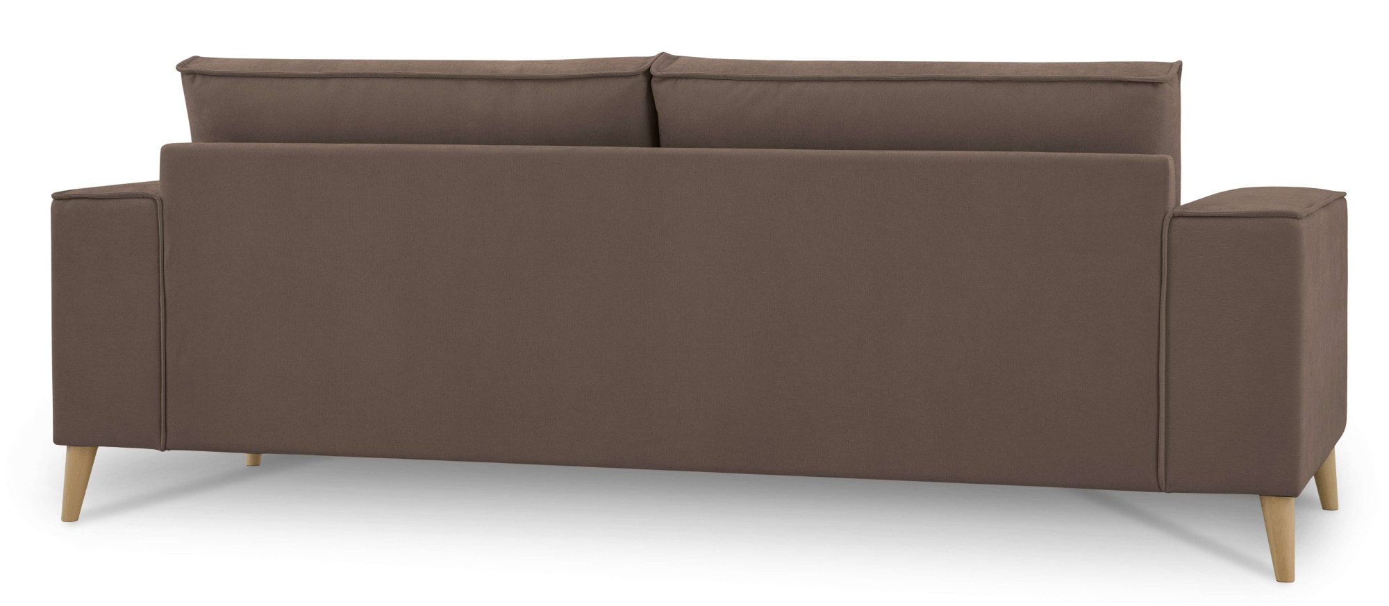 OTTO home 3-Sitzer »Oland Skandi, weicher Chenille-Stoff« 224 cm, Wellenunterfederung, Skandi-Design, Massivholzfüße