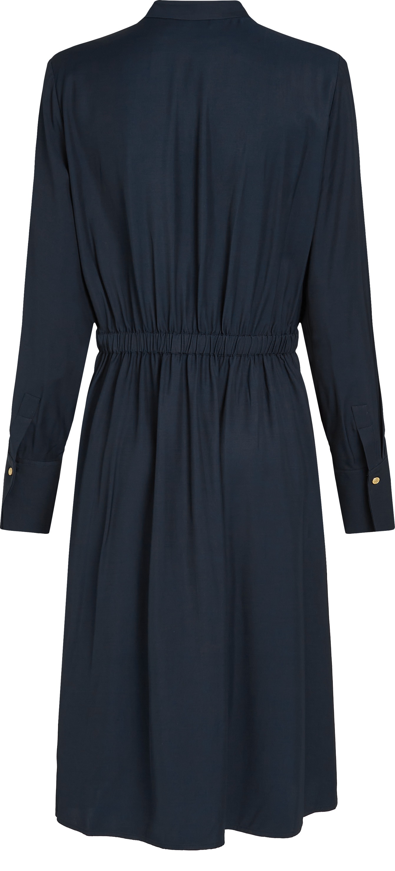 Tommy Hilfiger Blusenkleid »SOFT VIS COLARLESS SHIRT DRESS«, mit Bindeband