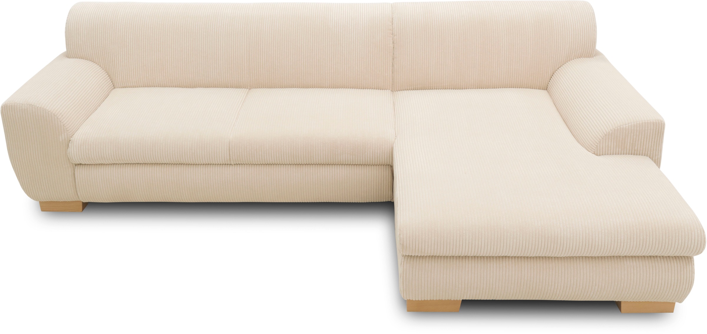 Home affaire Ecksofa »Nika zeitlos und elegant, L-Form«, wahlweise mit Bettfunktion, auch in Cord
