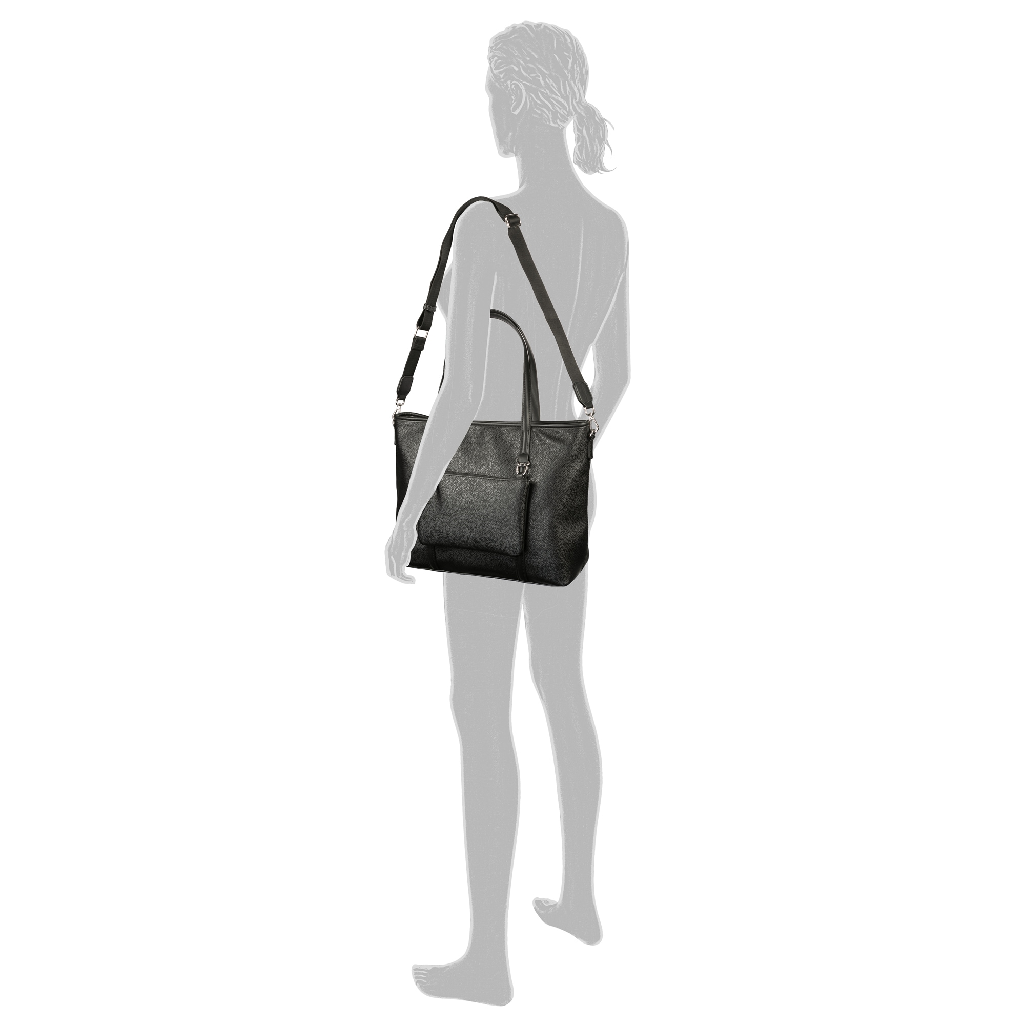TOM TAILOR Shopper »Jamila«, ein Platzwunder mit 2-in1-Funktion aus fein genarbtem Lederimtiat