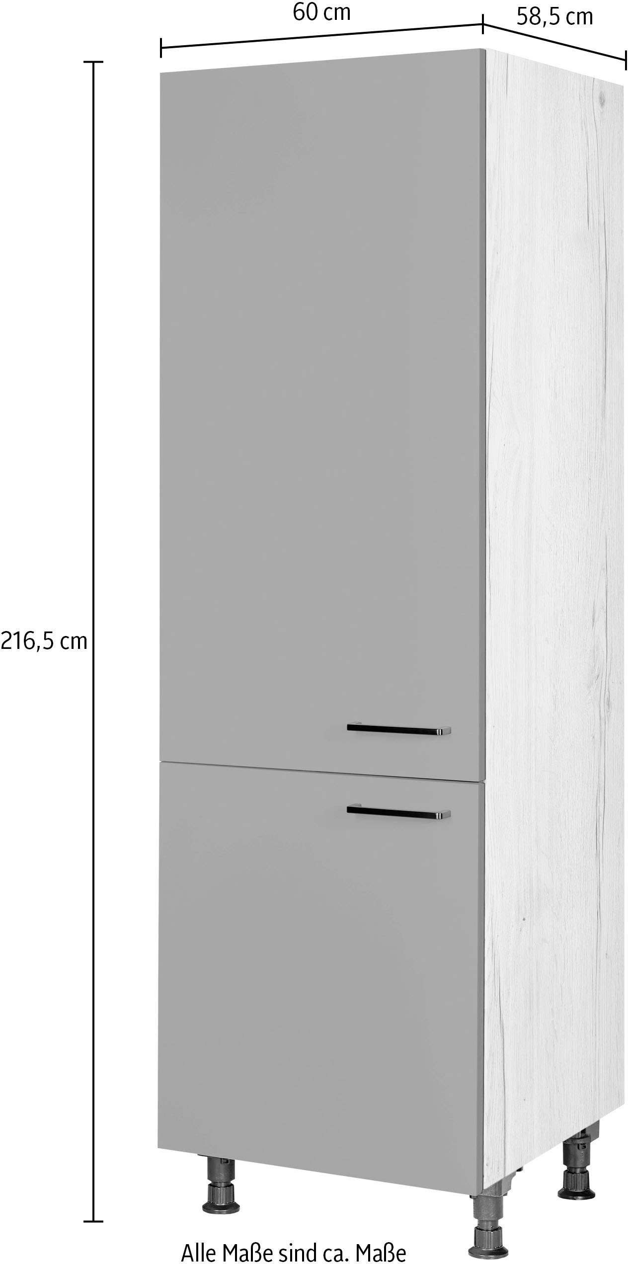 nobilia® Kühlmodul »"Easytouch", für ein Kühl- und Gefrierschrank, Ausrichtung wählbar«, vormontiert, Ausrichtung wählbar, Breite/Höhe: 60/216,6 cm