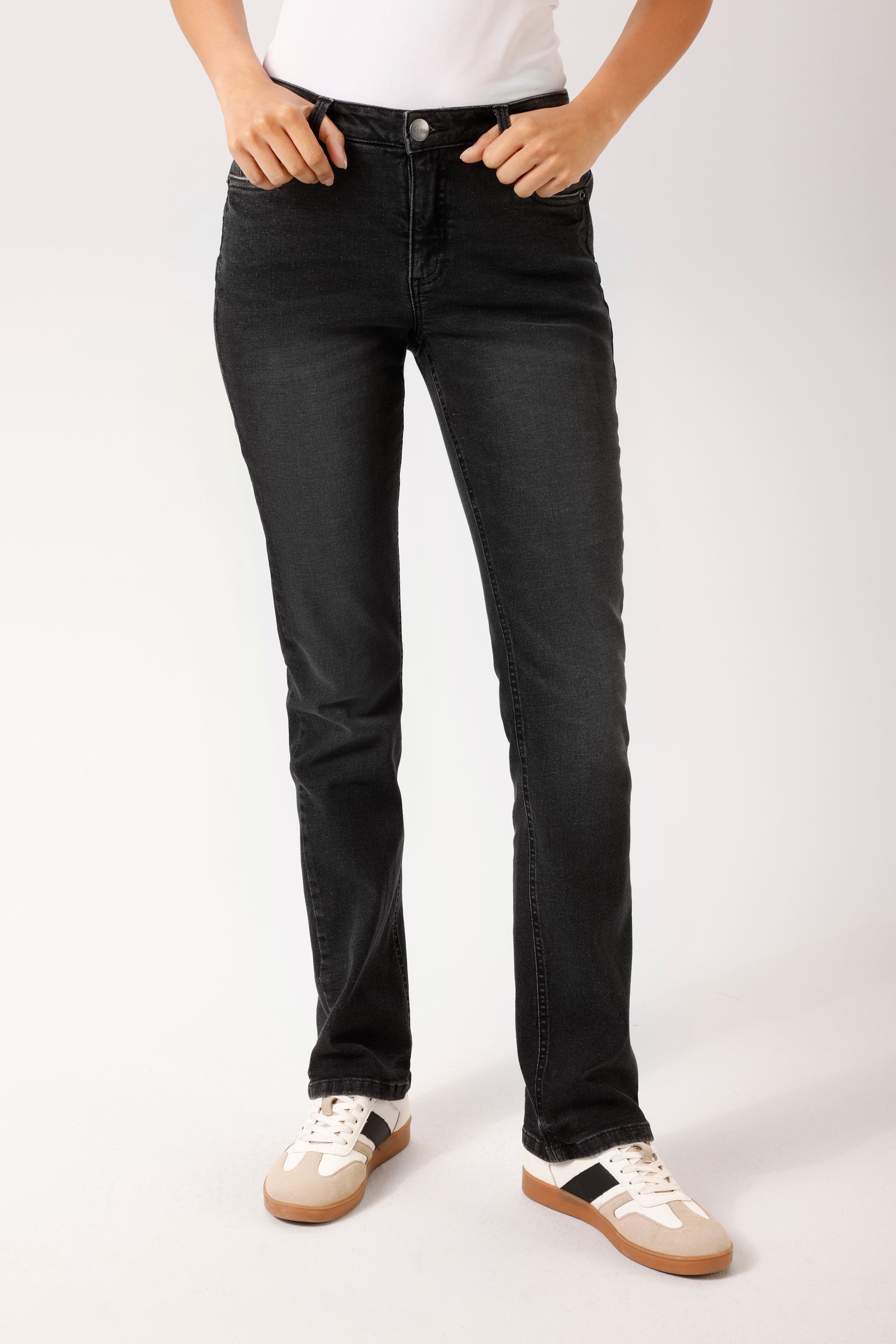 Aniston CASUAL 5-Pocket-Jeans in dezenter Bootcut-Form - NEUE KOLLEKTION