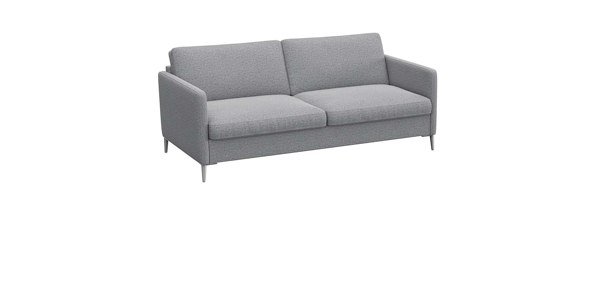 FLEXLUX 2,5-Sitzer »Fiore, super Sitzkomfort durch Kaltschaum im Sitz«, schmale Armlehnen, Füße Alu