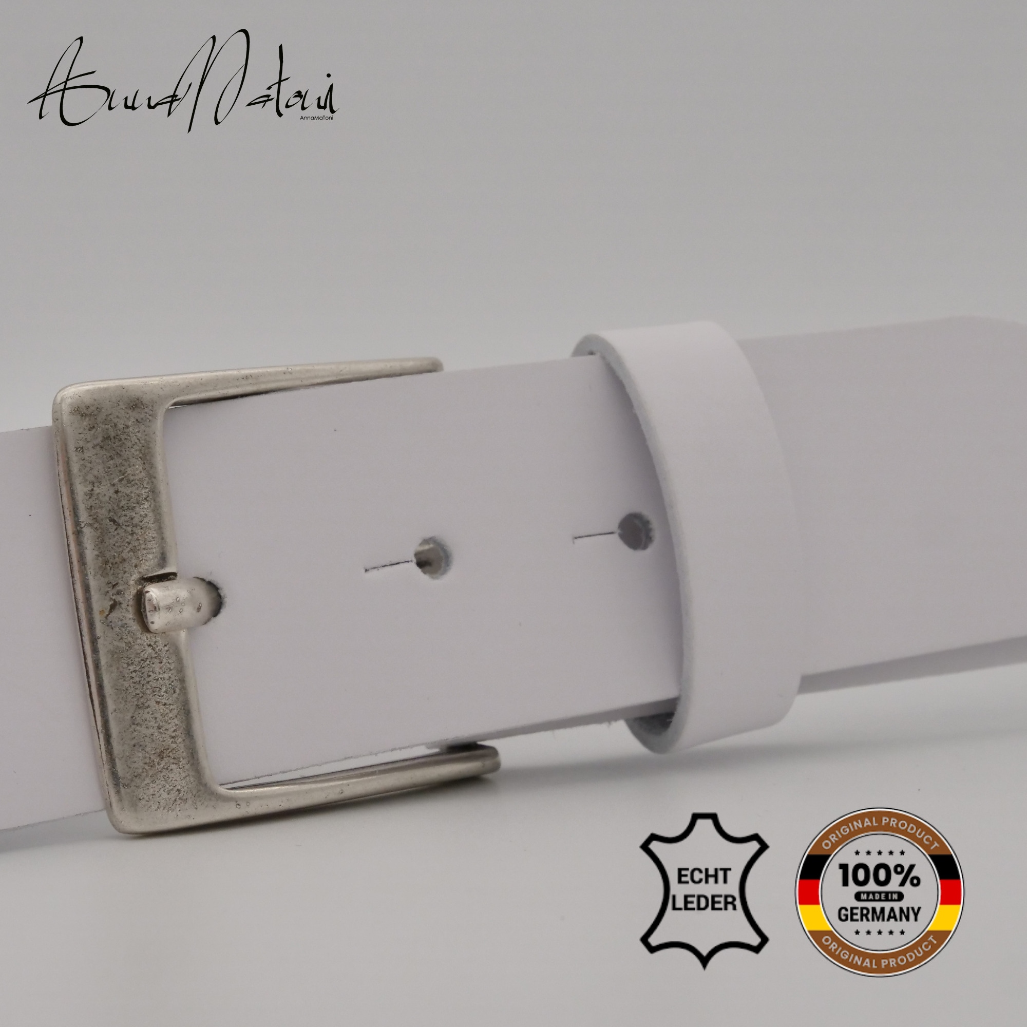 AnnaMatoni Ledergürtel »AnnaMatoni Herren Ledergürtel Made in Germany 4cm echt Leder«