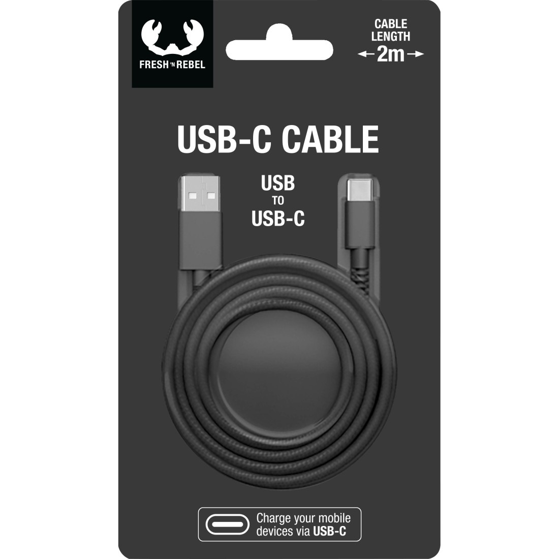 Fresh´n Rebel Smartphone-Kabel »USB - USB-C Kabel "Fabriq", 2m«, USB Typ C-USB Typ A, 200 cm