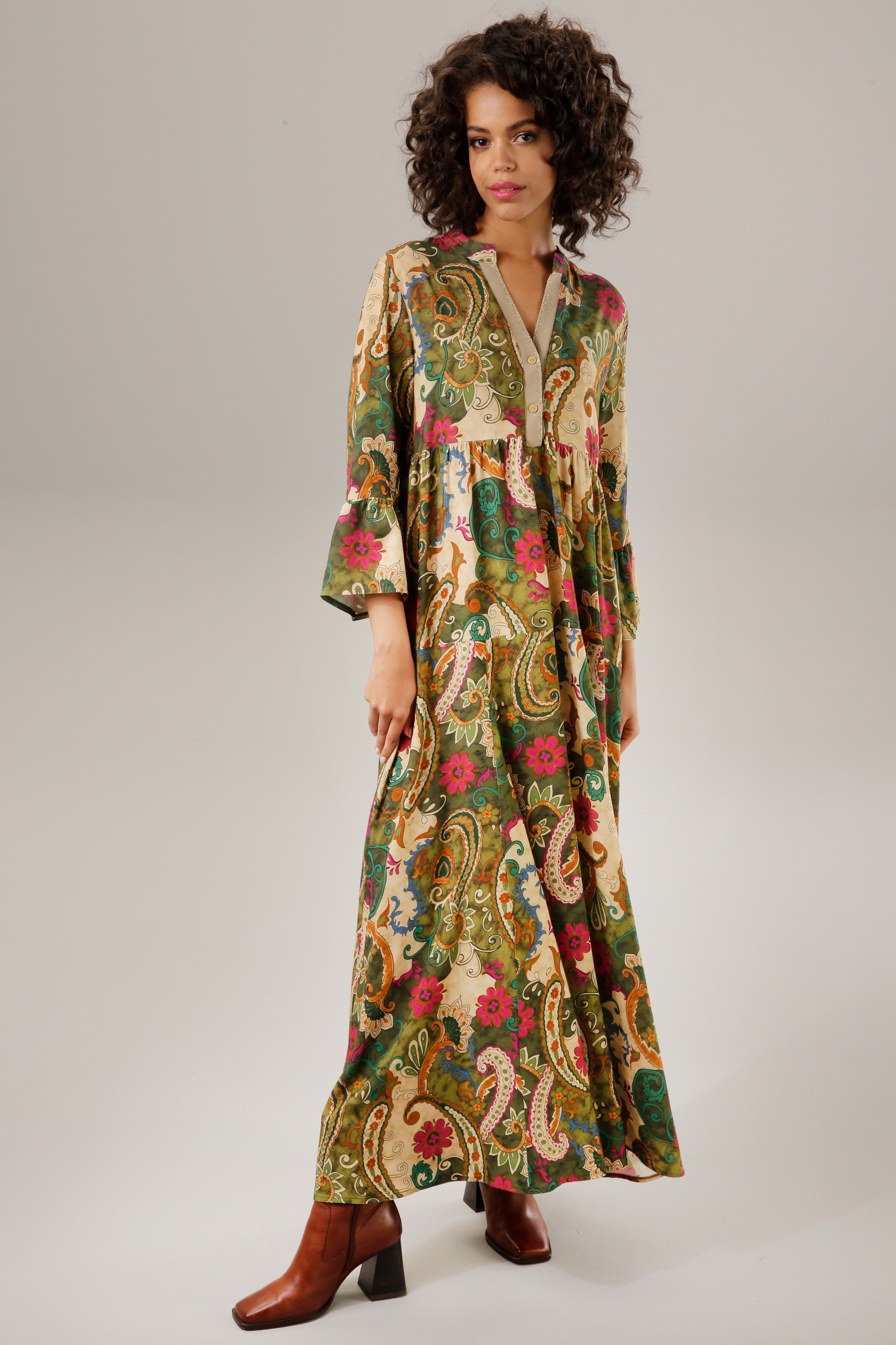 Aniston CASUAL Maxikleid, mit und bestellen online farbenfrohem Paisley-Druck Blumen