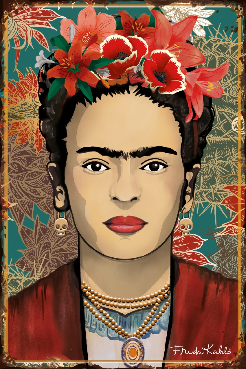 LuckyLinde Wanddekoobjekt »Frida Kahlo - Blumenkranz«, (1 St.), Exklusive J günstig online kaufen