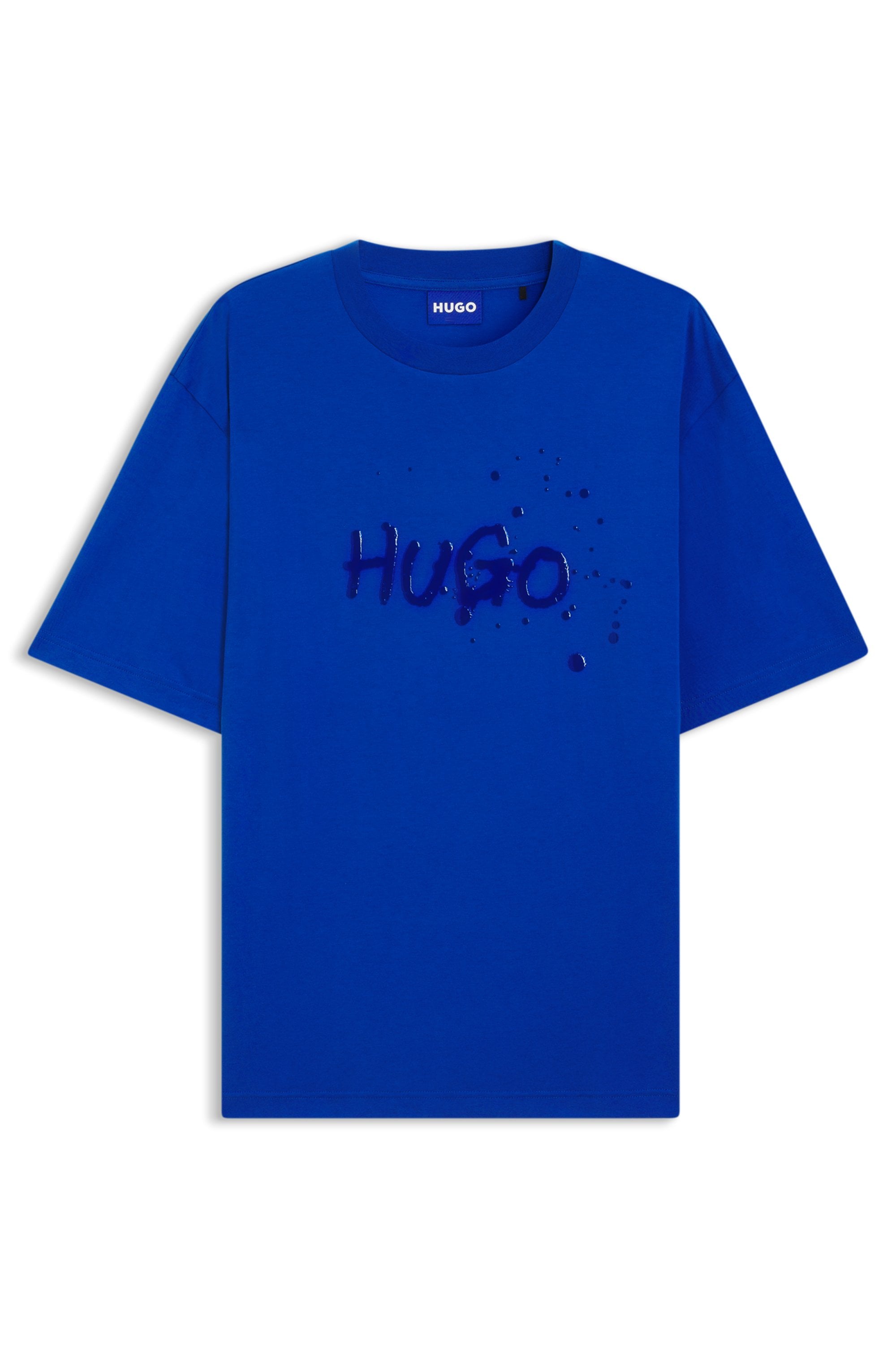 HUGO Blue T-Shirt Regular Fit, Hugo-Print