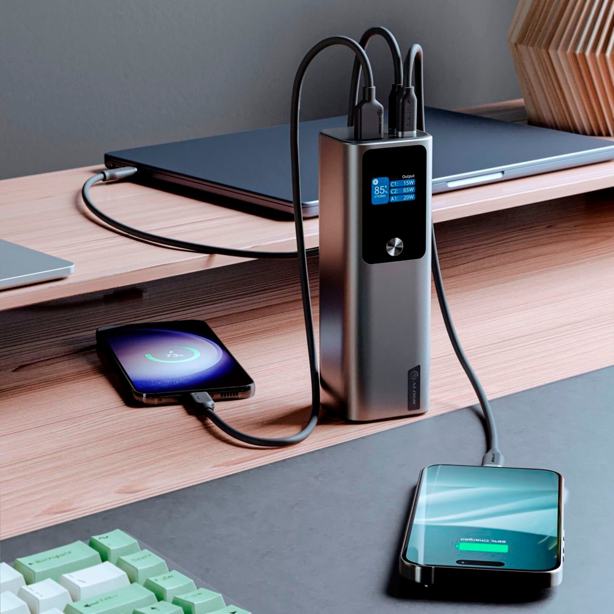 ALOGIC Powerbank »ARK«, Ark Powerbank 27.000 mAh with 140W USB-C Charging, 27000 mAh