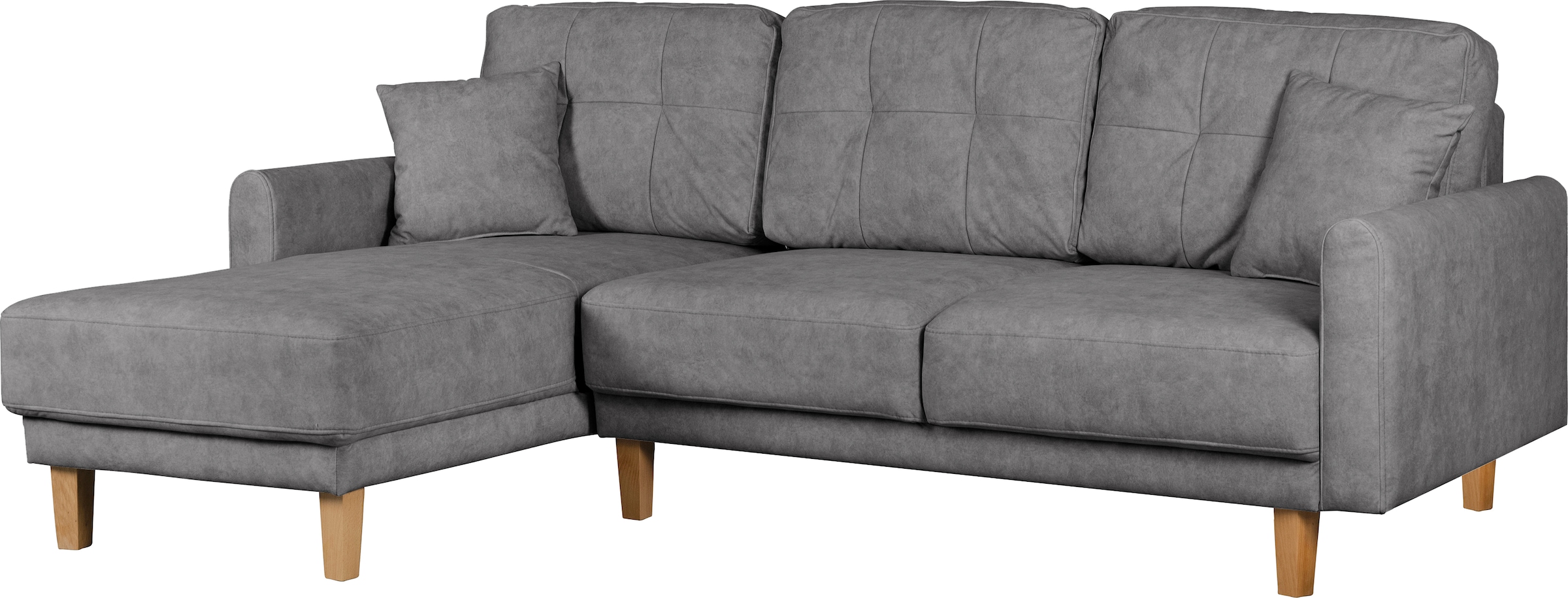 Home affaire Ecksofa »TRIPLO optionale Schlafsofa mit Bettkasten, Maße B/T/H: 234/164/89 cm«, L-Form wahlweise mit Bettfunktion - Liegefläche 132x210 cm