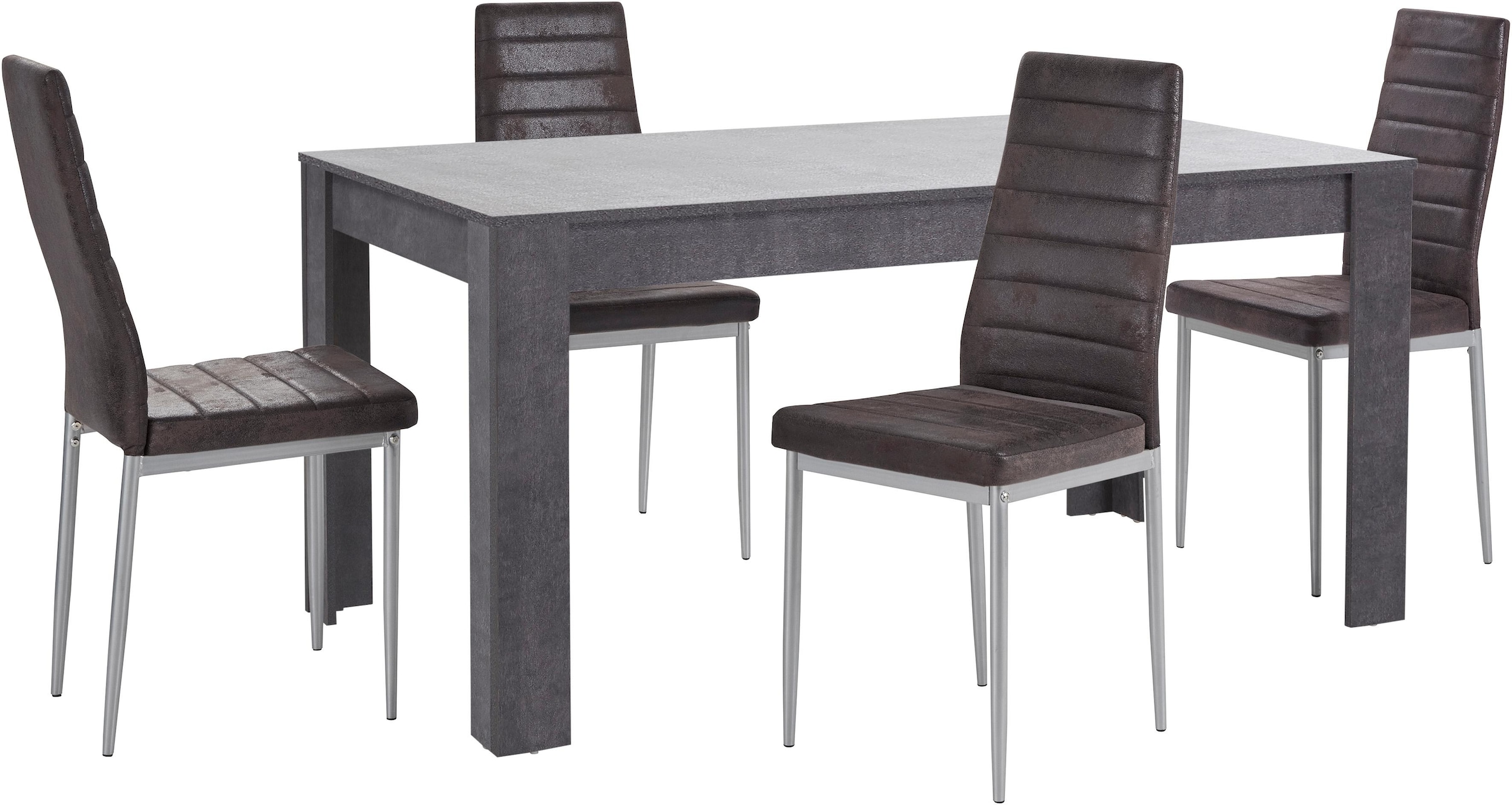 INOSIGN Essgruppe »Lynn160/Kate« Set, 5 Stk. tlg. Tisch mit 4 Stühlen günstig online kaufen