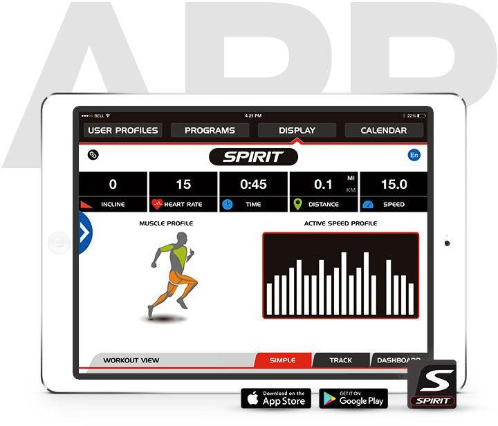 Spirit Fitness Laufband »XT 385«, bis max. 18 km/h