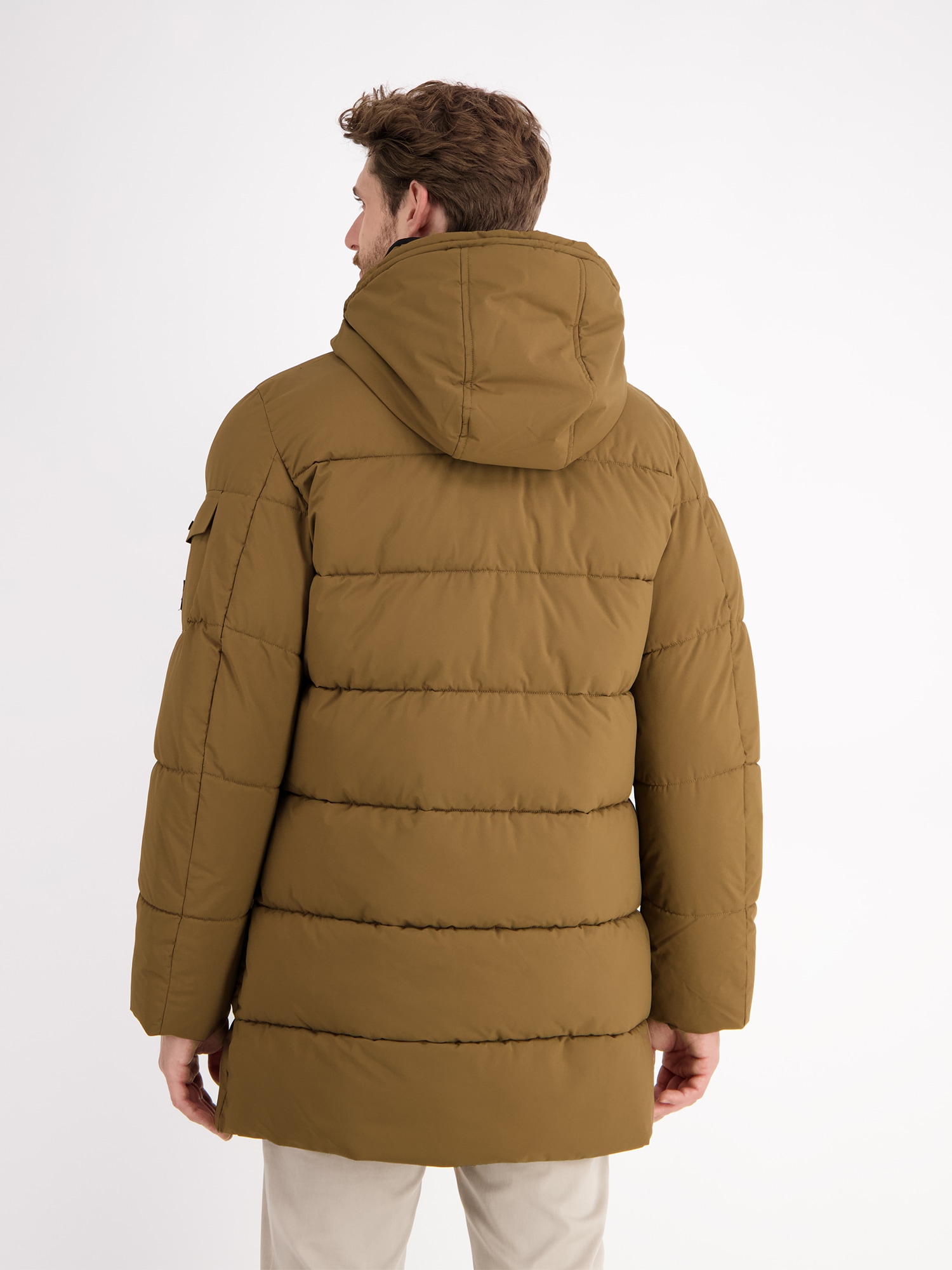 LERROS Steppjacke »LERROS Warm gefütterte Steppjacke mit abnehmbarer Kapuze«, mit Kapuze, Wasser- und windabweisend, atmungsaktiv